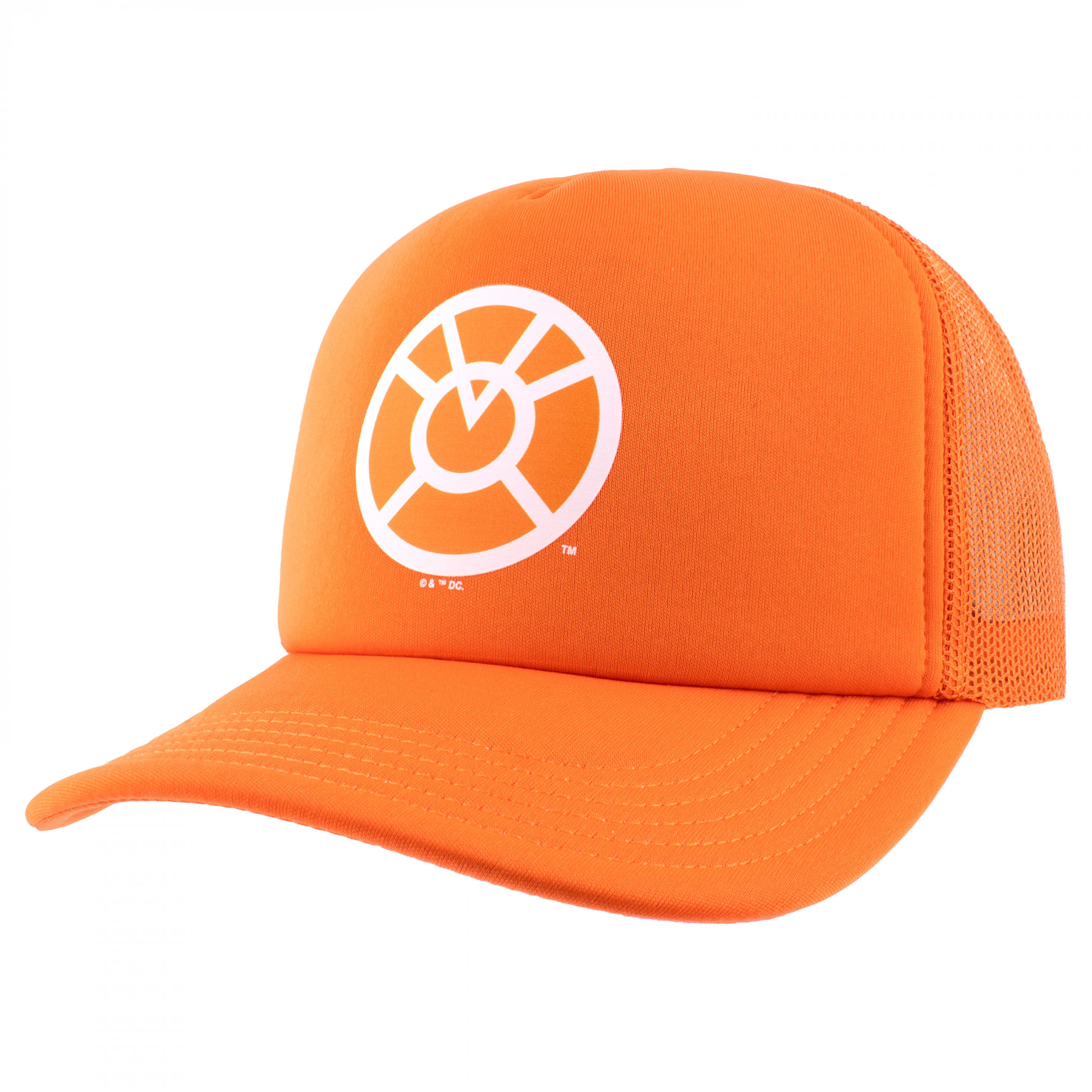 Orange Lantern Logo Trucker Hat, Orange