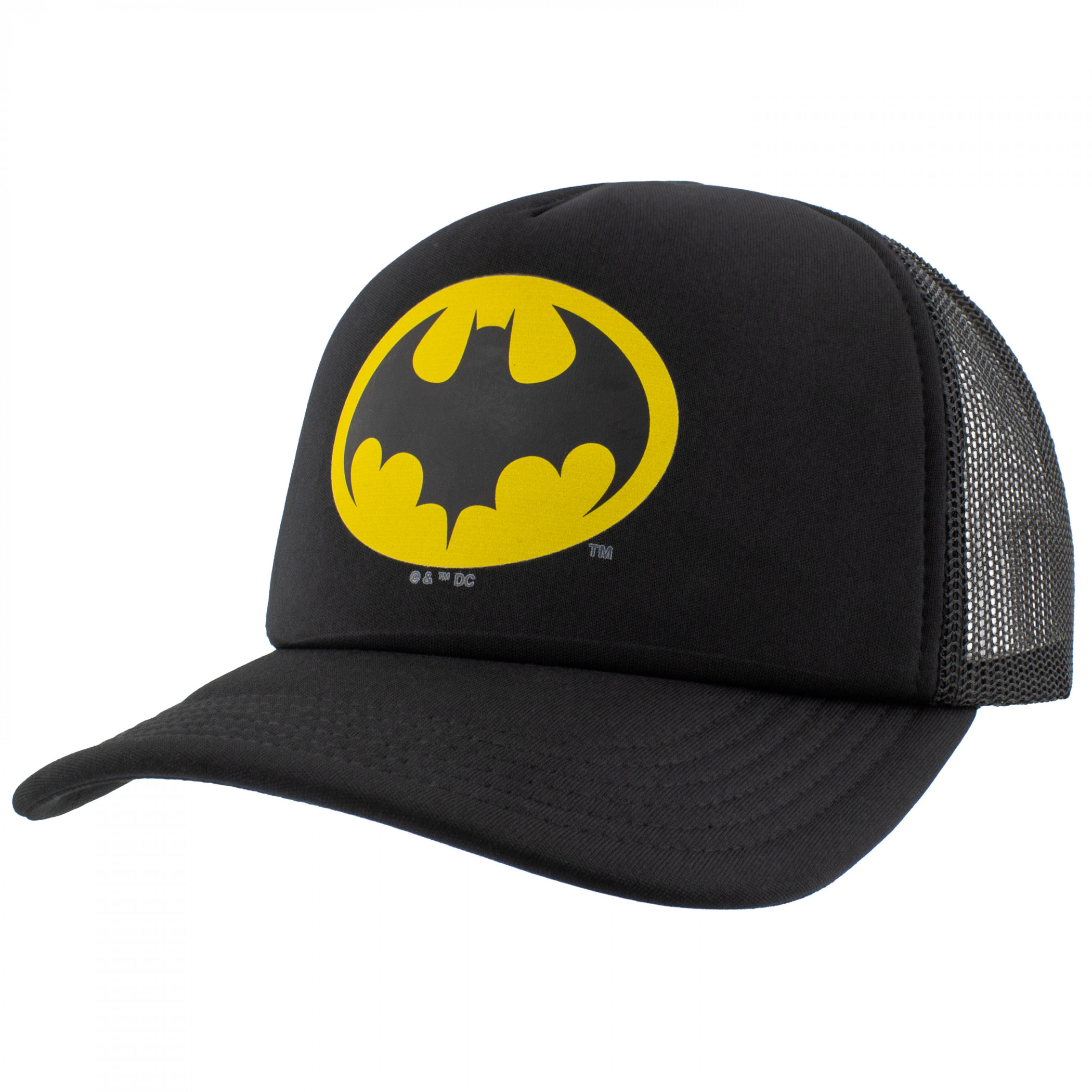 Batman Keaton 89 Logo Trucker Hat, Black