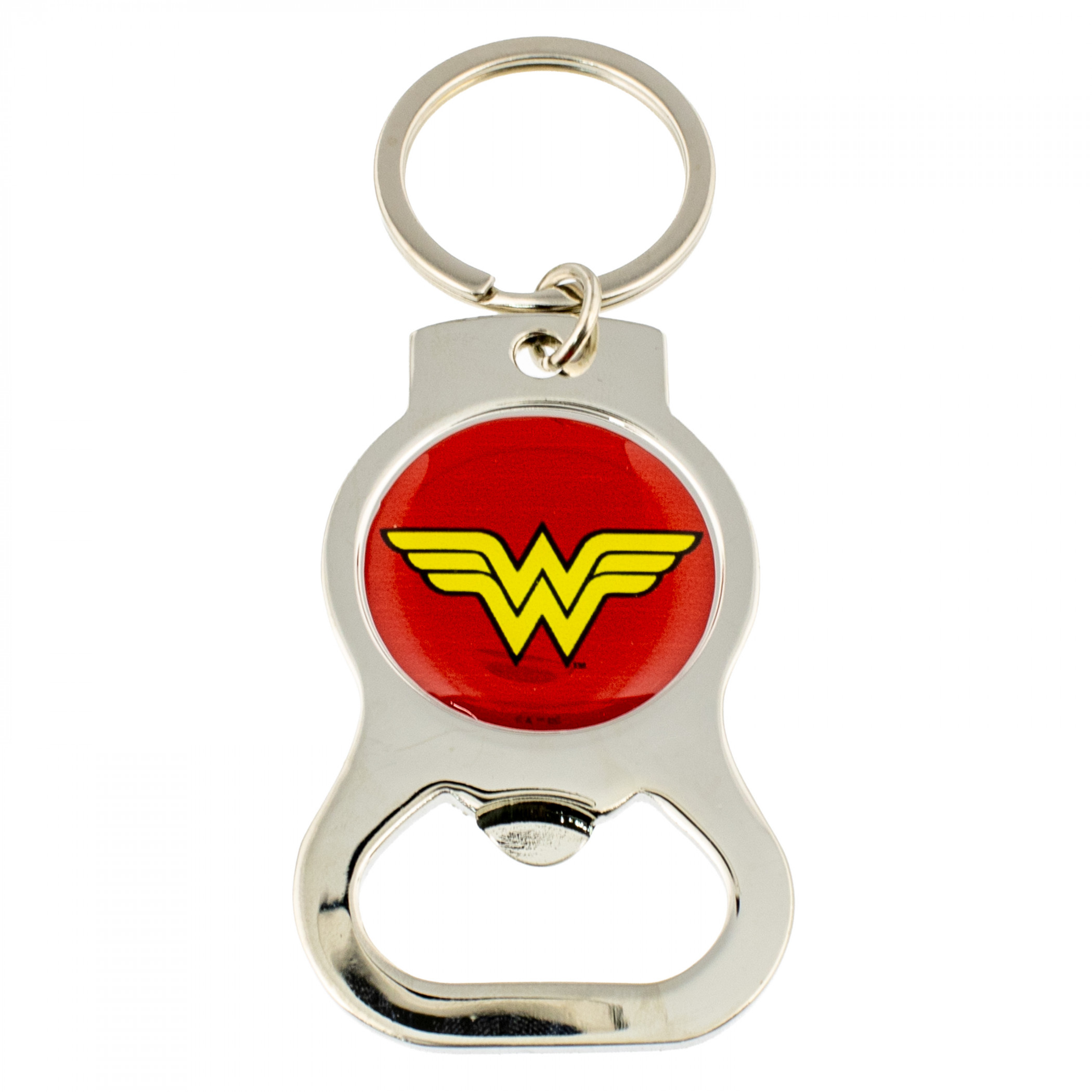 Wonder Woman Logo Bottle Opener Keychain