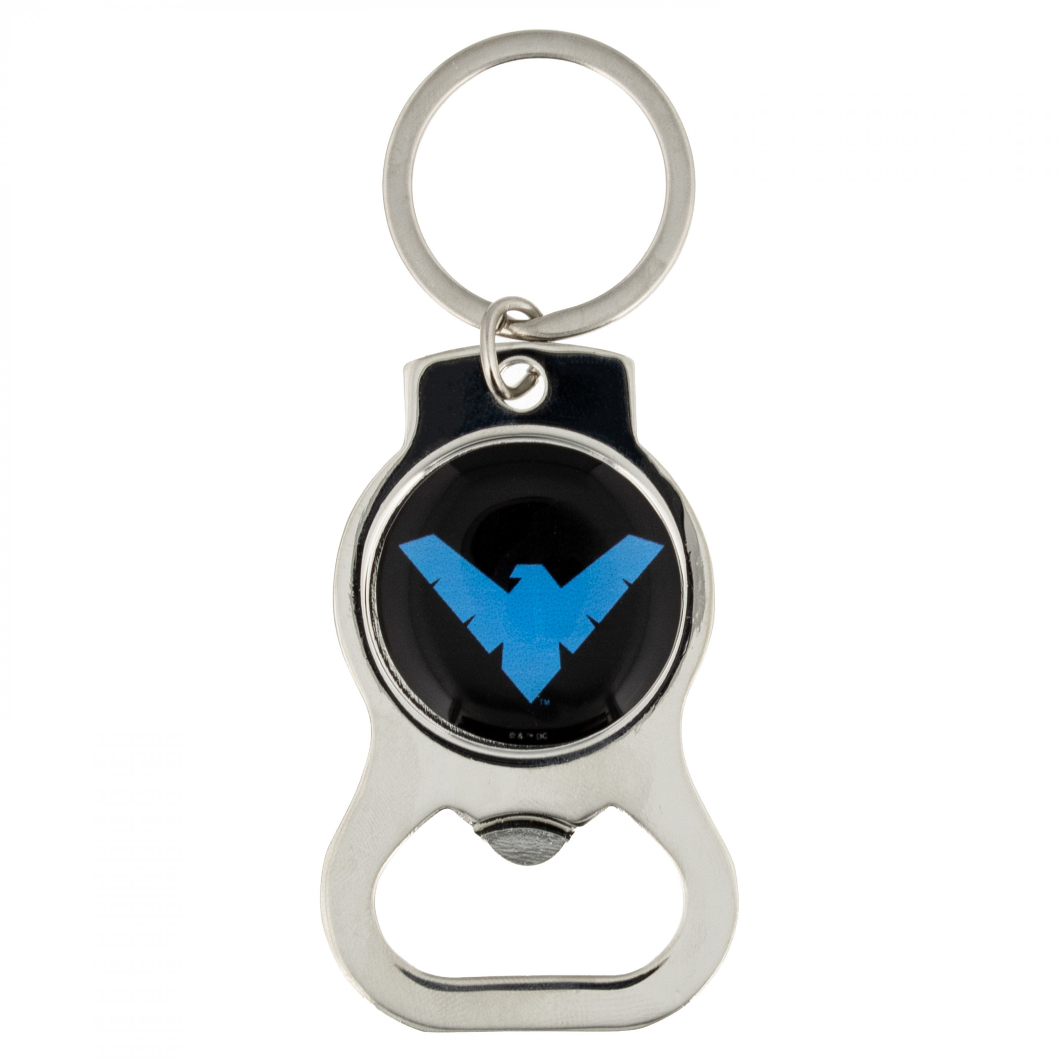 Nightwing Logo Bottle Opener Keychain