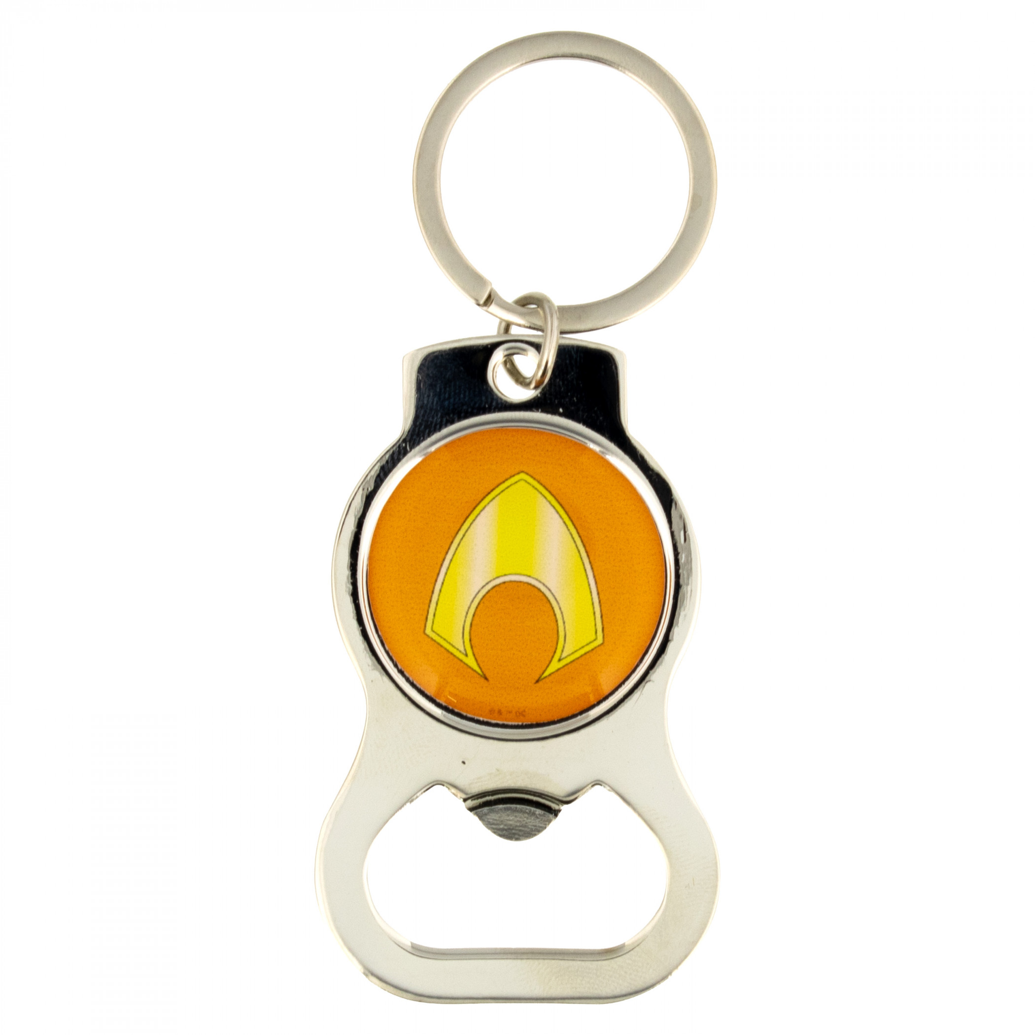 Aquaman Logo Bottle Opener Keychain