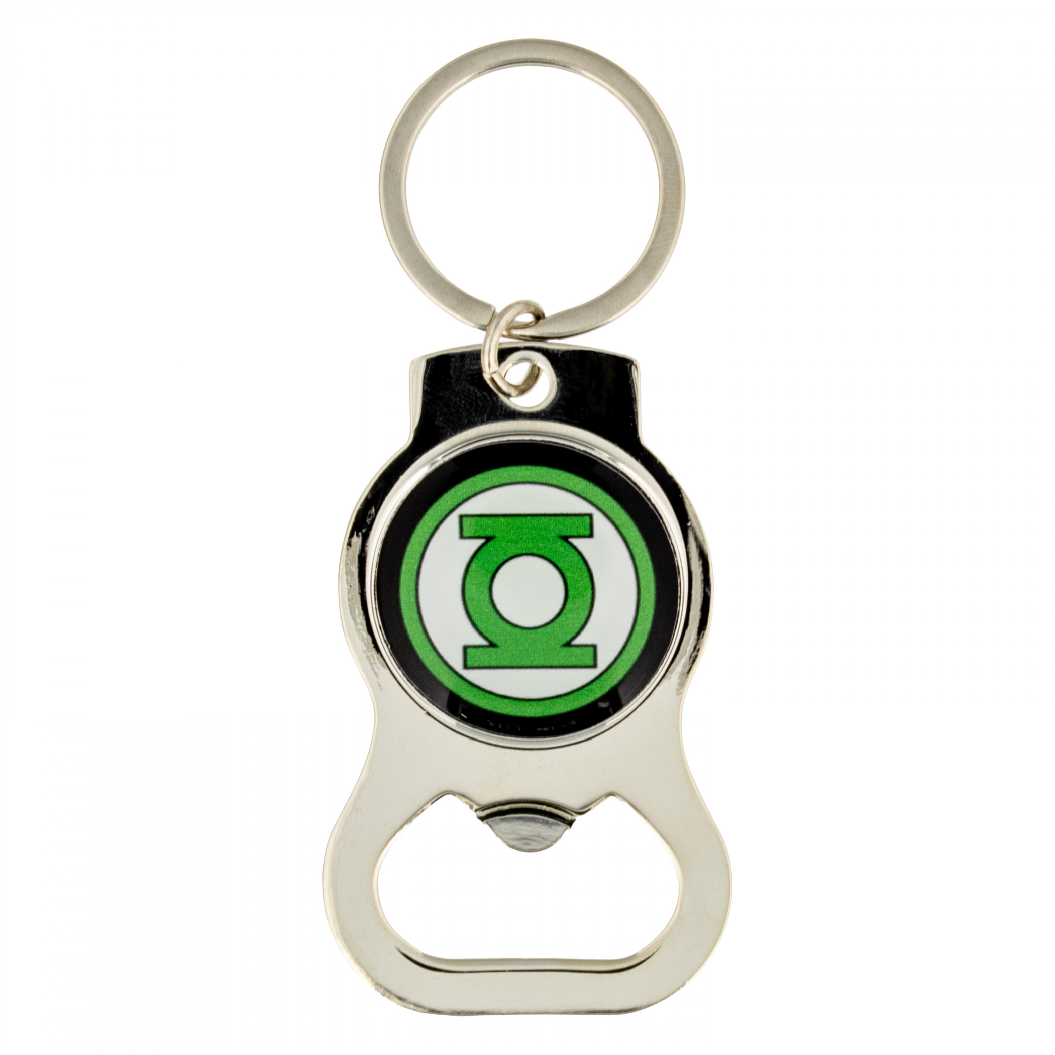 Green Lantern Logo Bottle Opener Keychain