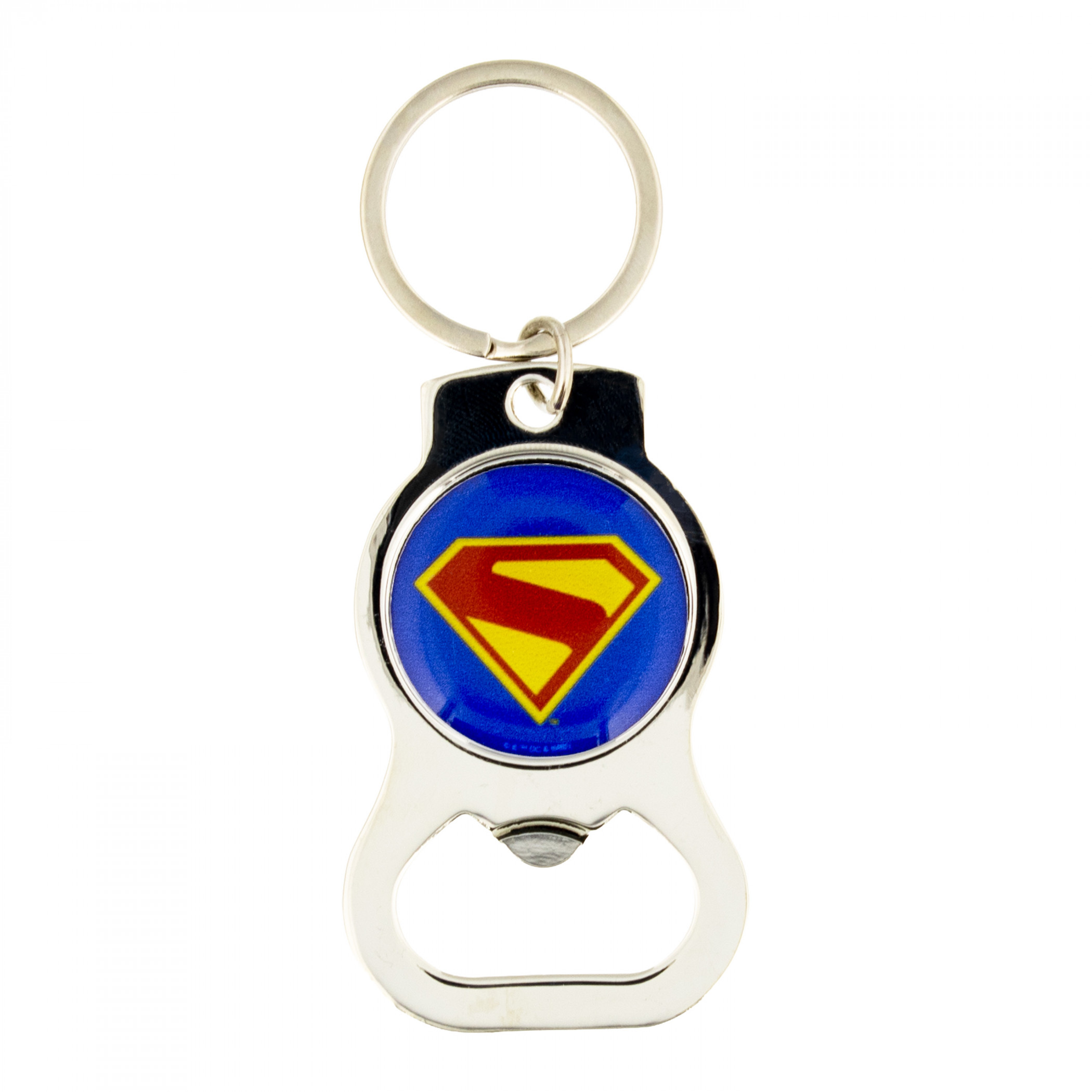 Superman James Gunn Logo Bottle Opener Keychain