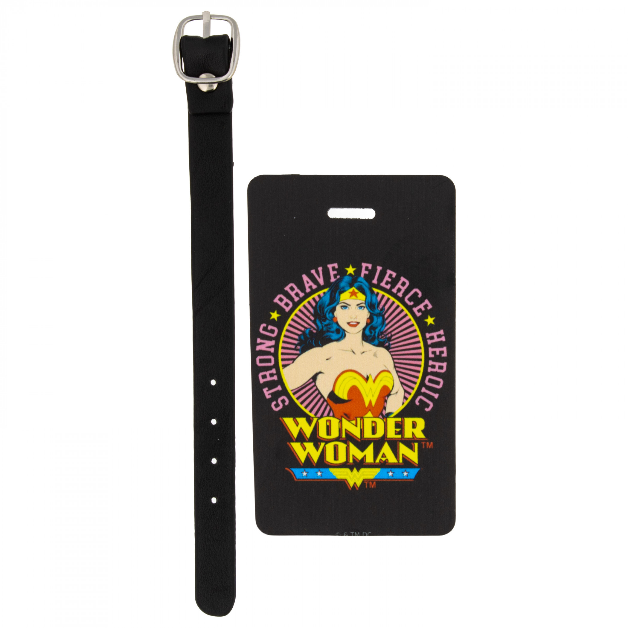 Wonder Woman Comic Art Luggage Tags 2-Pack, Multi-Color