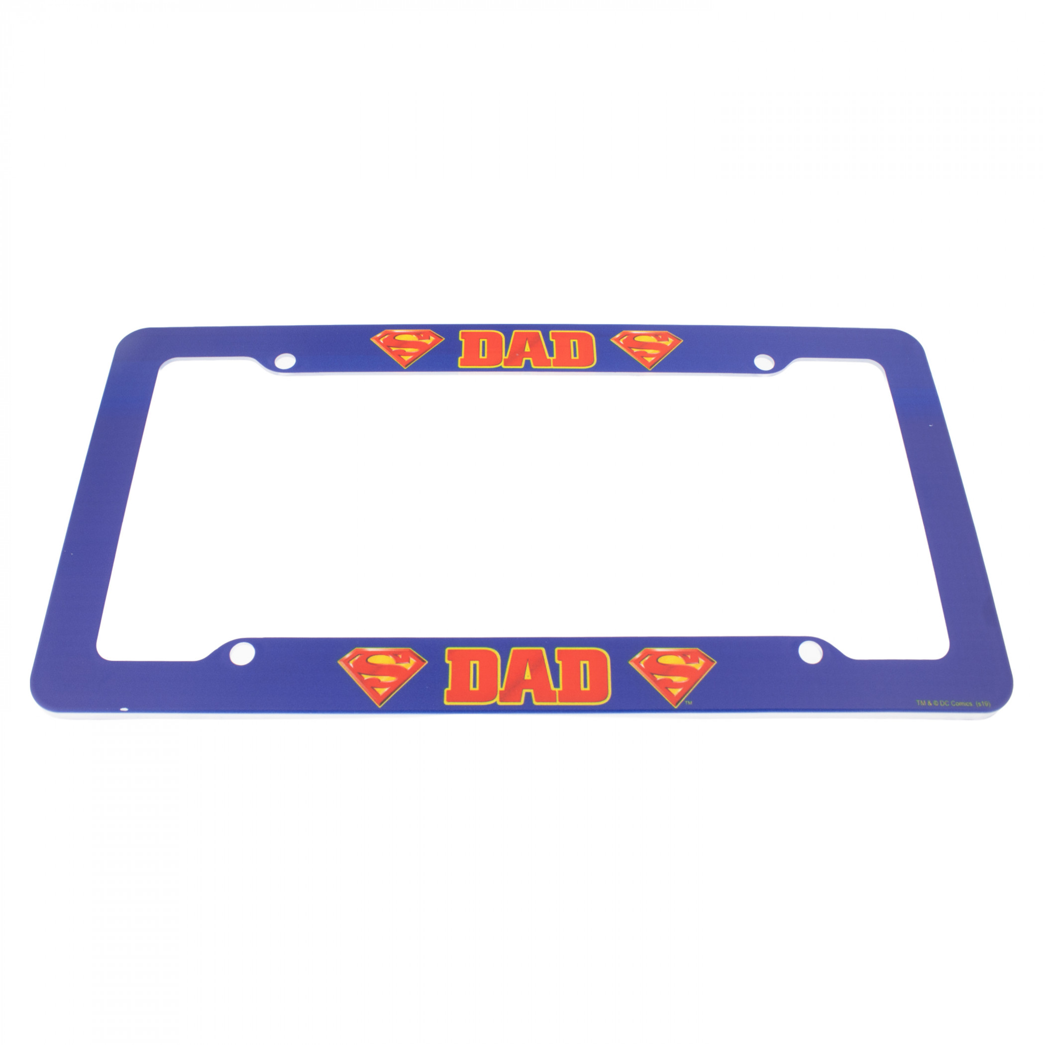 Superman Super Dad License Plate Frame, Blue