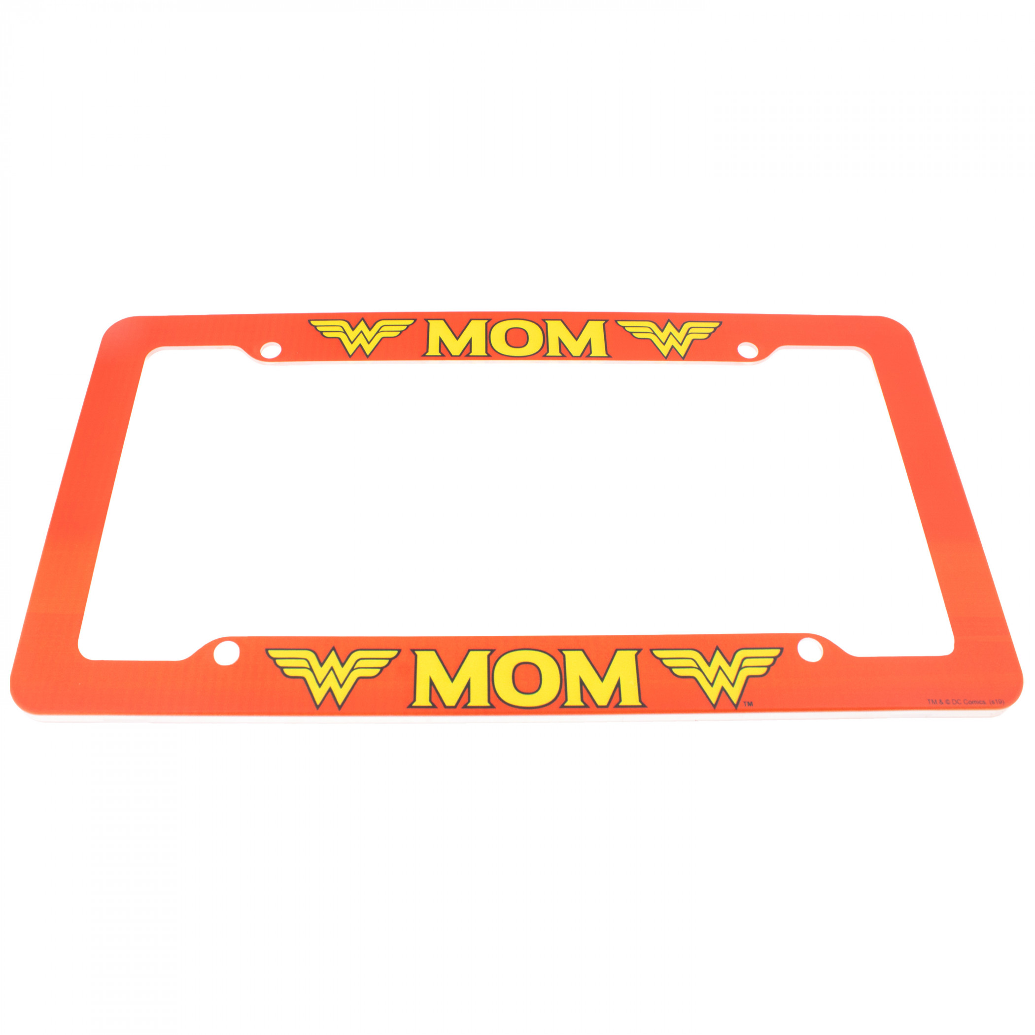 Wonder Woman Mom License Plate Frame, Red