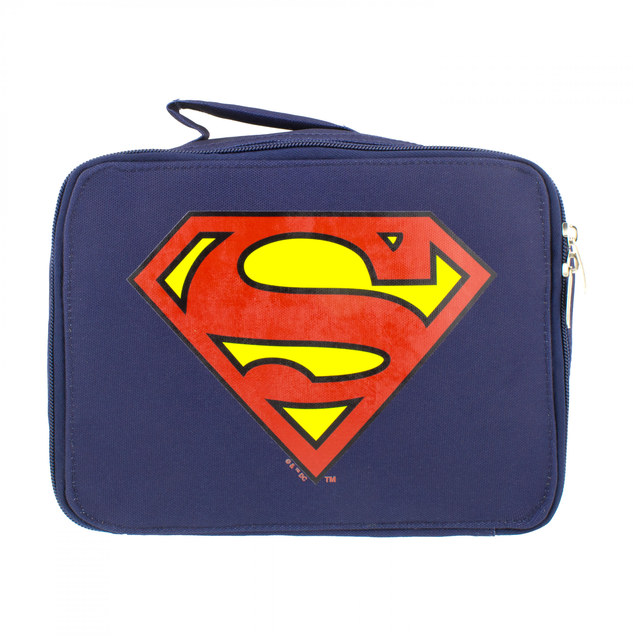 Superman Logo Insulated Lunch Box, Black