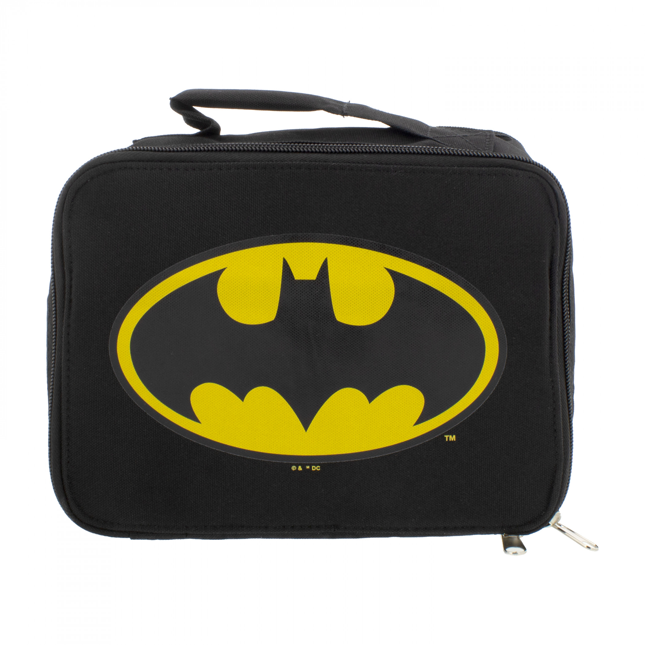 Batman Oval Logo Insulated Lunch Box, Black