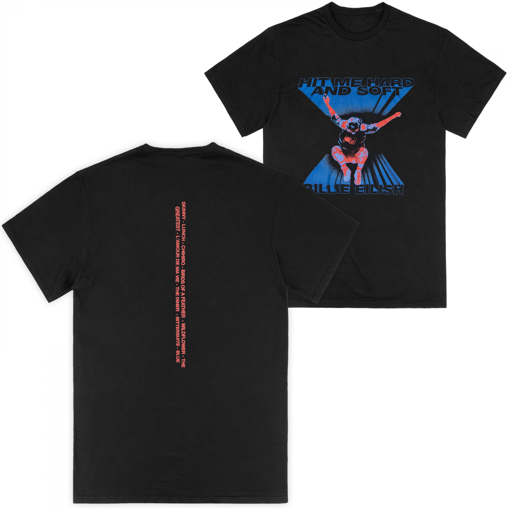 Billie Eyelish Hit Me Hard and Soft Front and Back Print T-Shirt