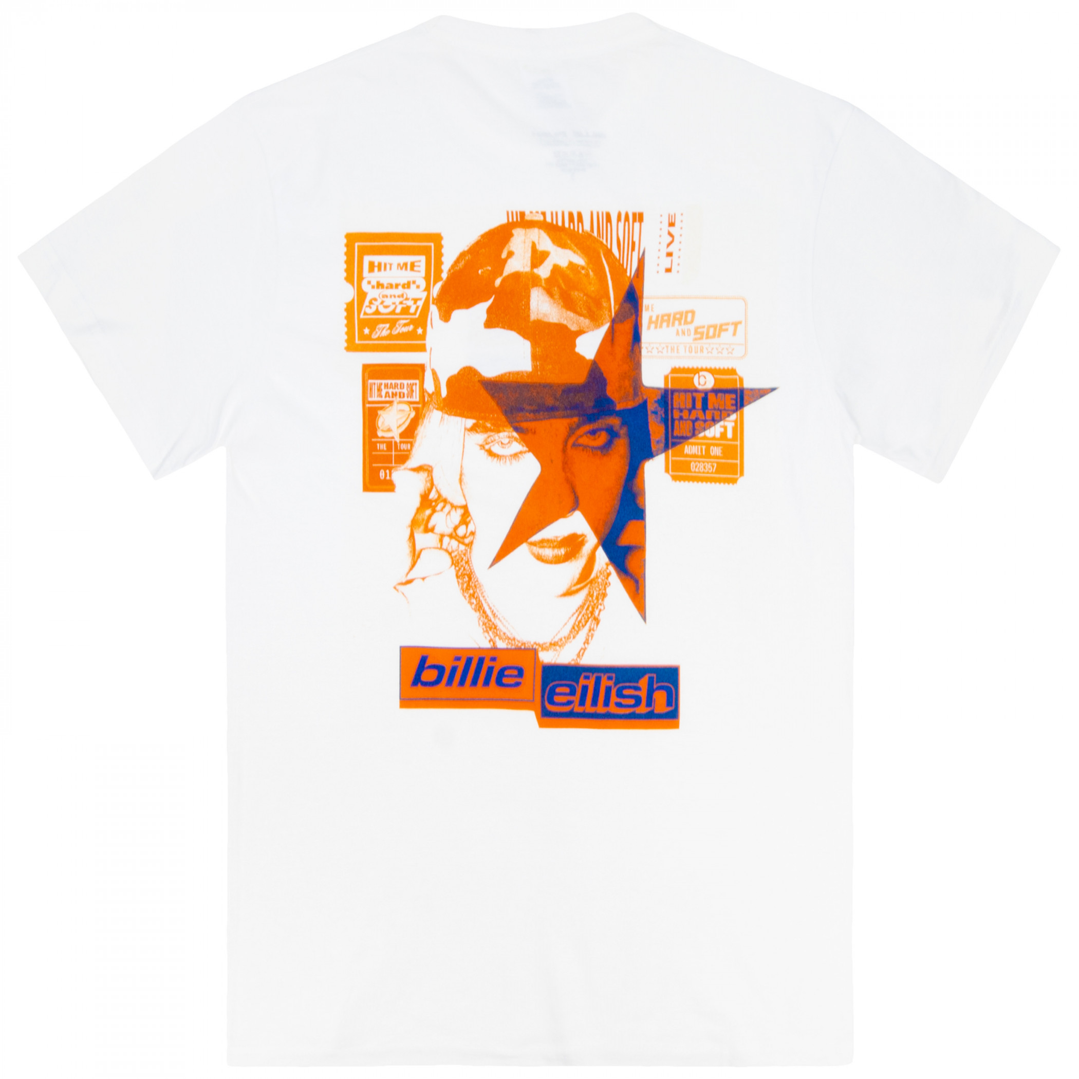 Billie Eyelish Tickets Soft Front and Back Print T-Shirt
