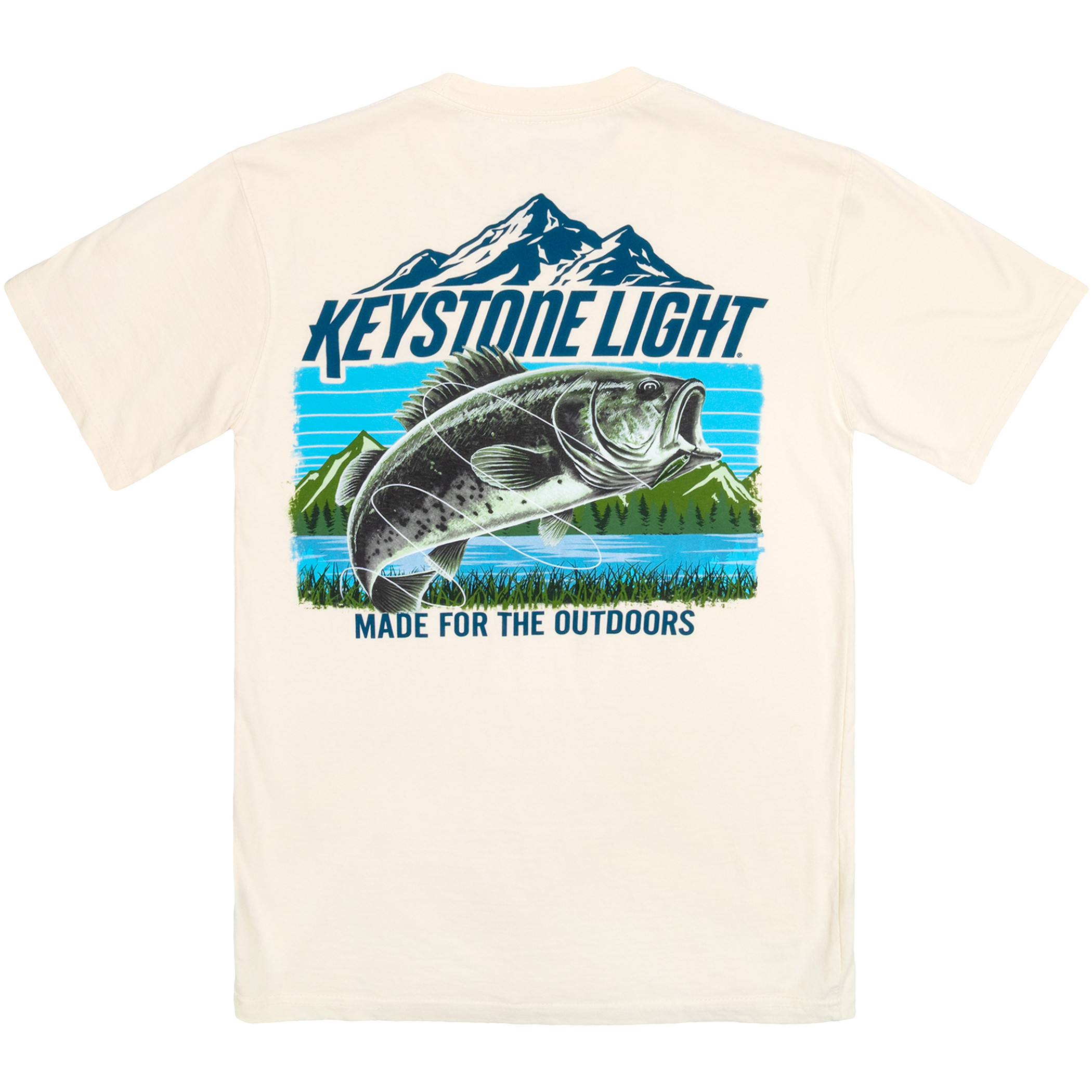 Keystone Light Made for the Outdoors Bass & Mountains T-Shirt - image 3