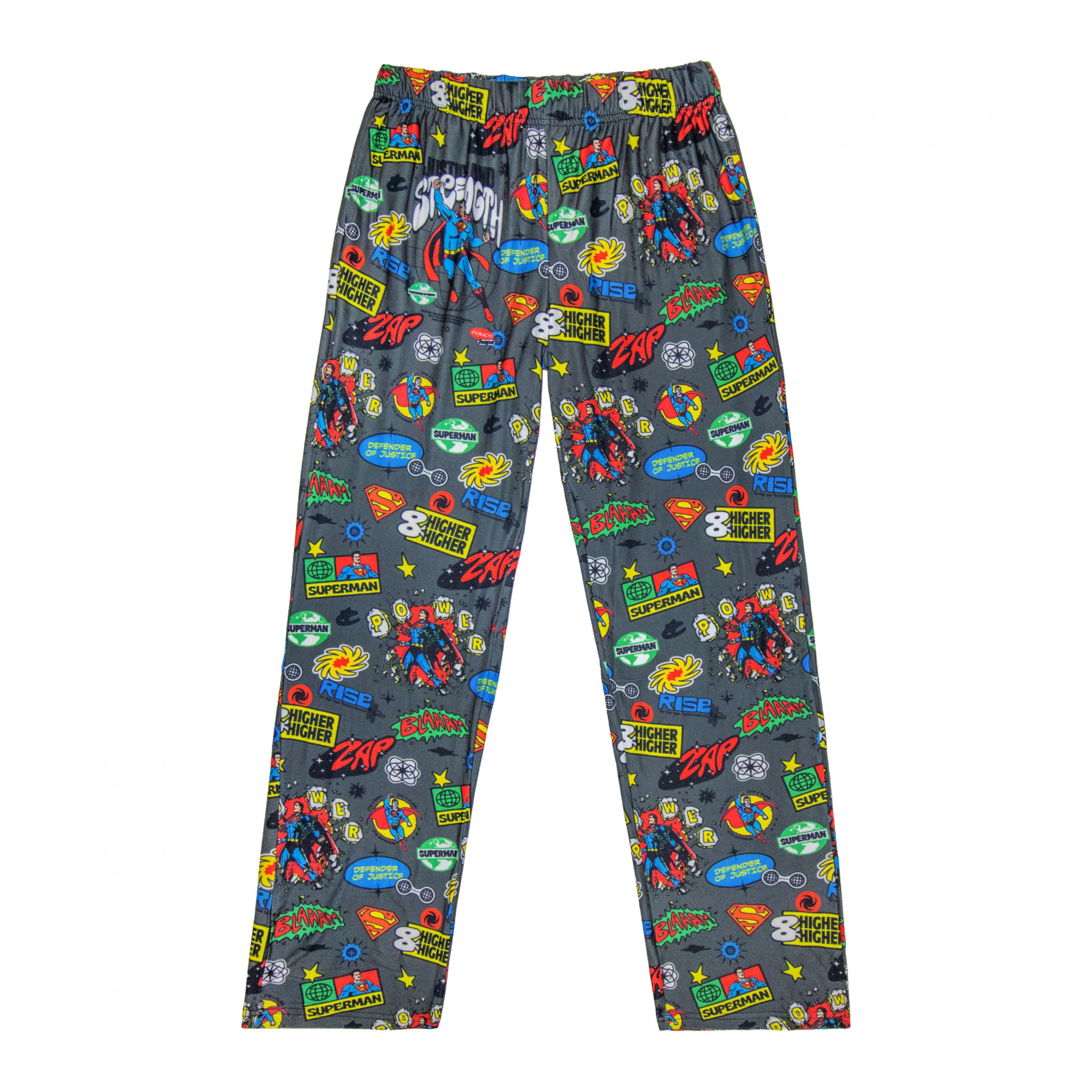 Superman Mania All Over Pattern Sleep Pants, Multi-Color