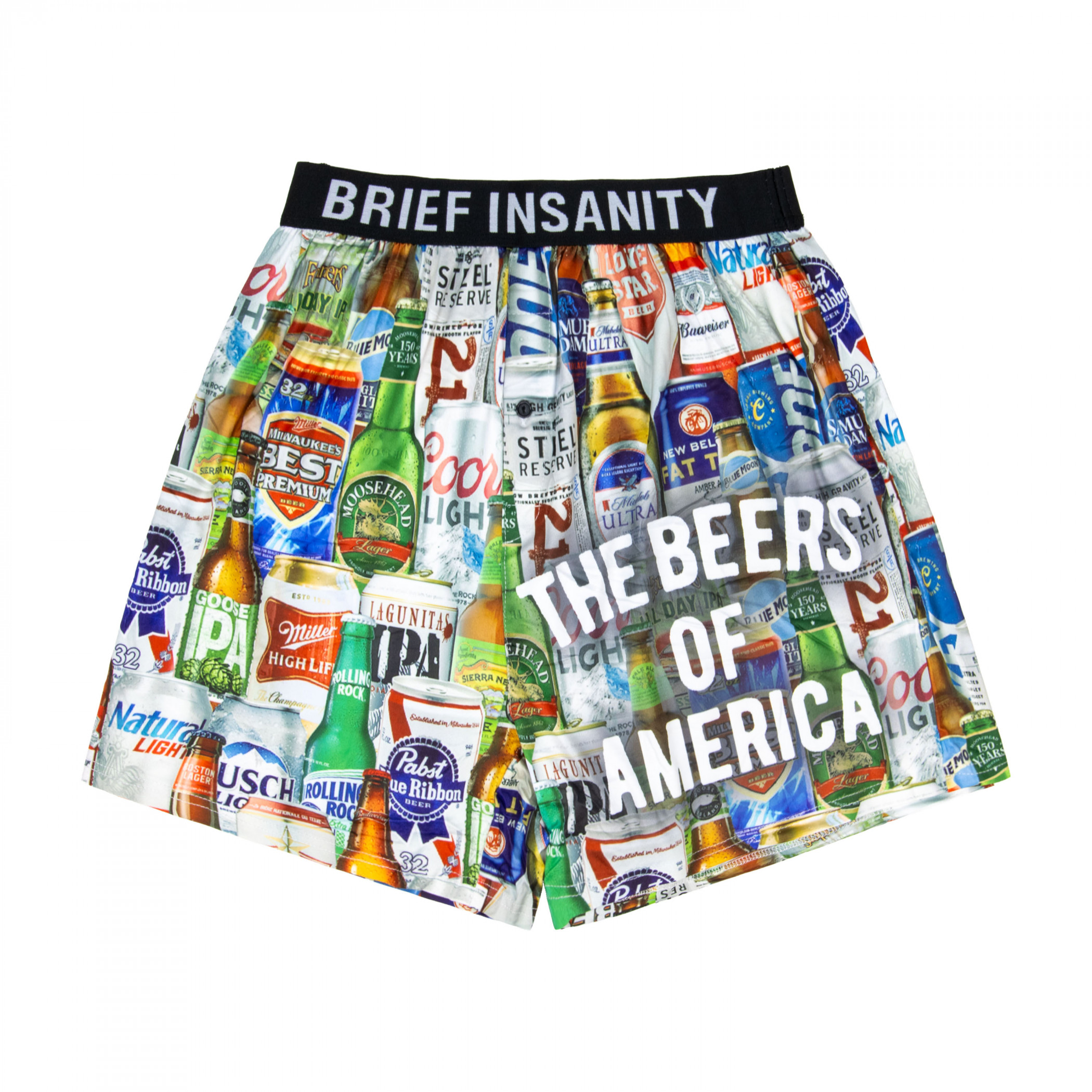 The Beers of America All Over Print Boxers