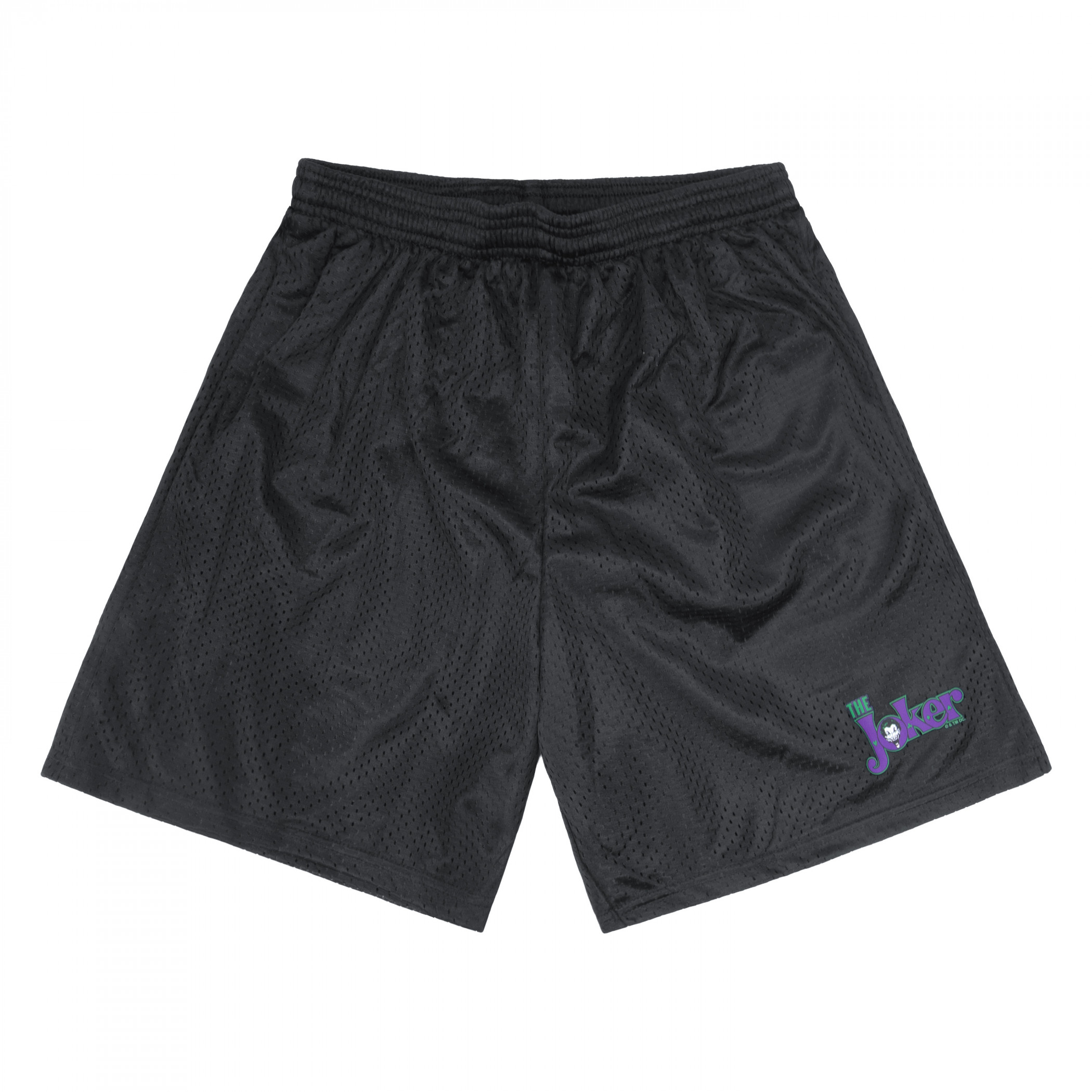 The Joker Stacked Men's Mesh Athletic Shorts, Black