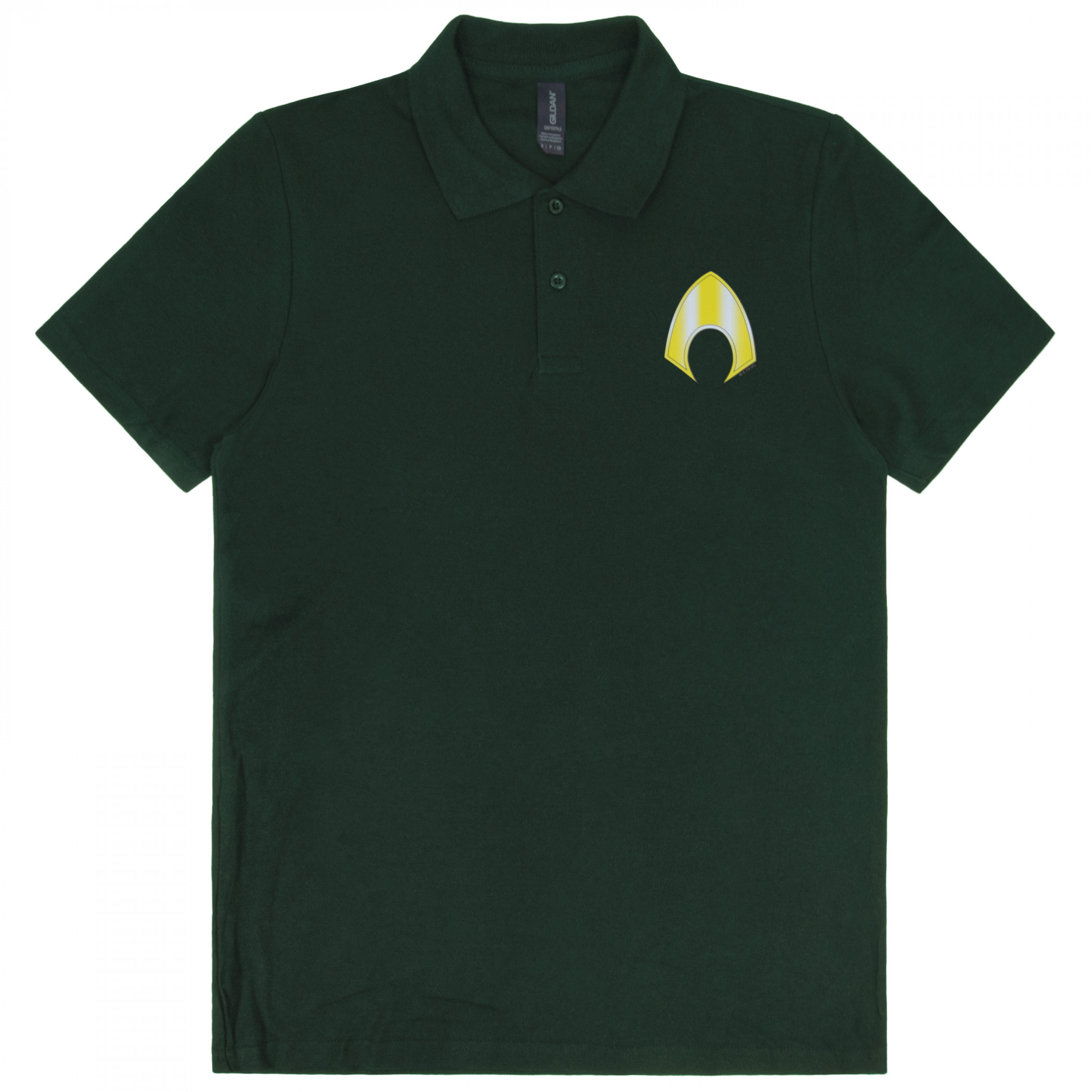 Aquaman Knit Athletic Men's Polo Shirt, Green