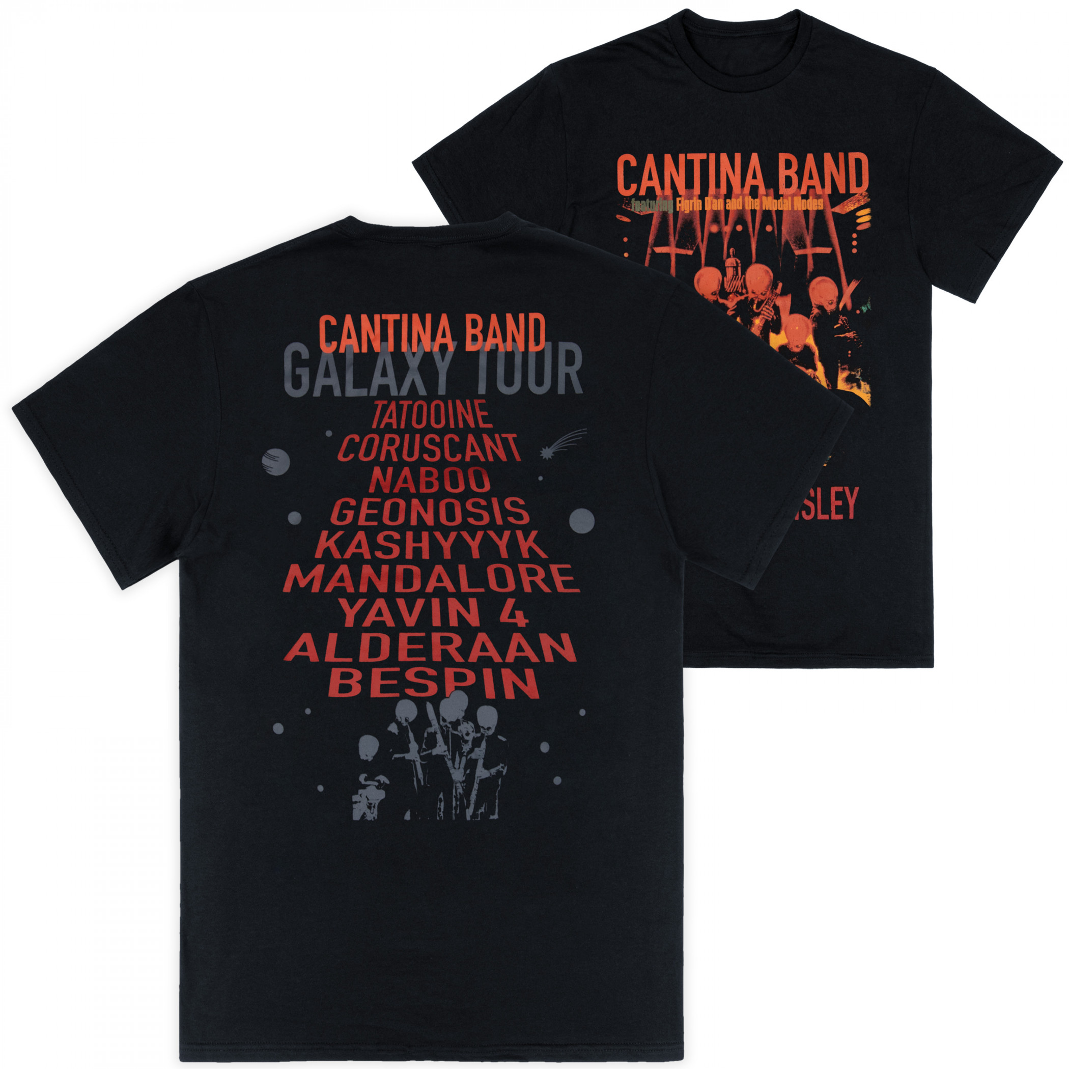 Star Wars Cantina Band Live Galaxy Tour T-Shirt, Black