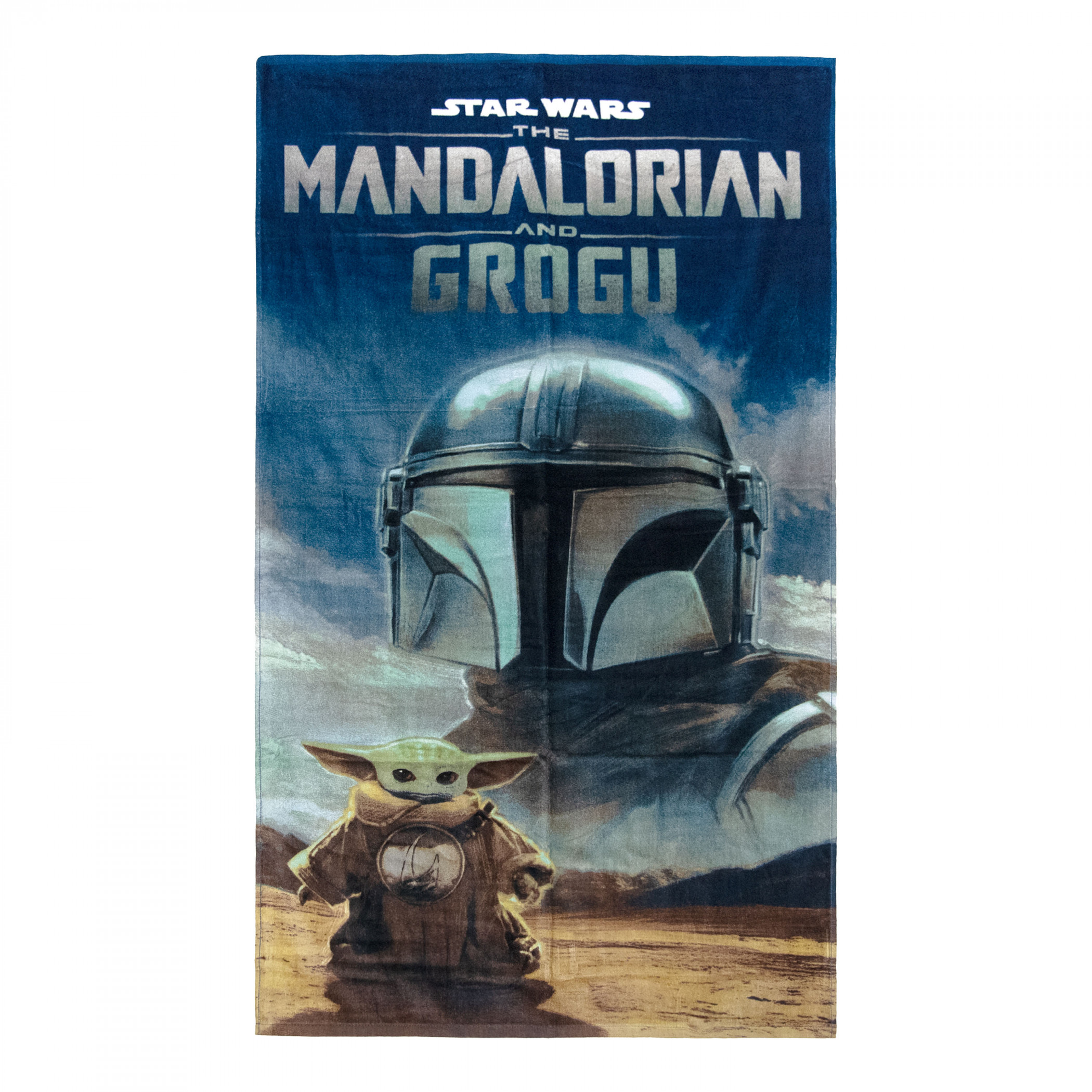 Star Wars The Mandalorian and Grogu Beach Towel, Multi-Color