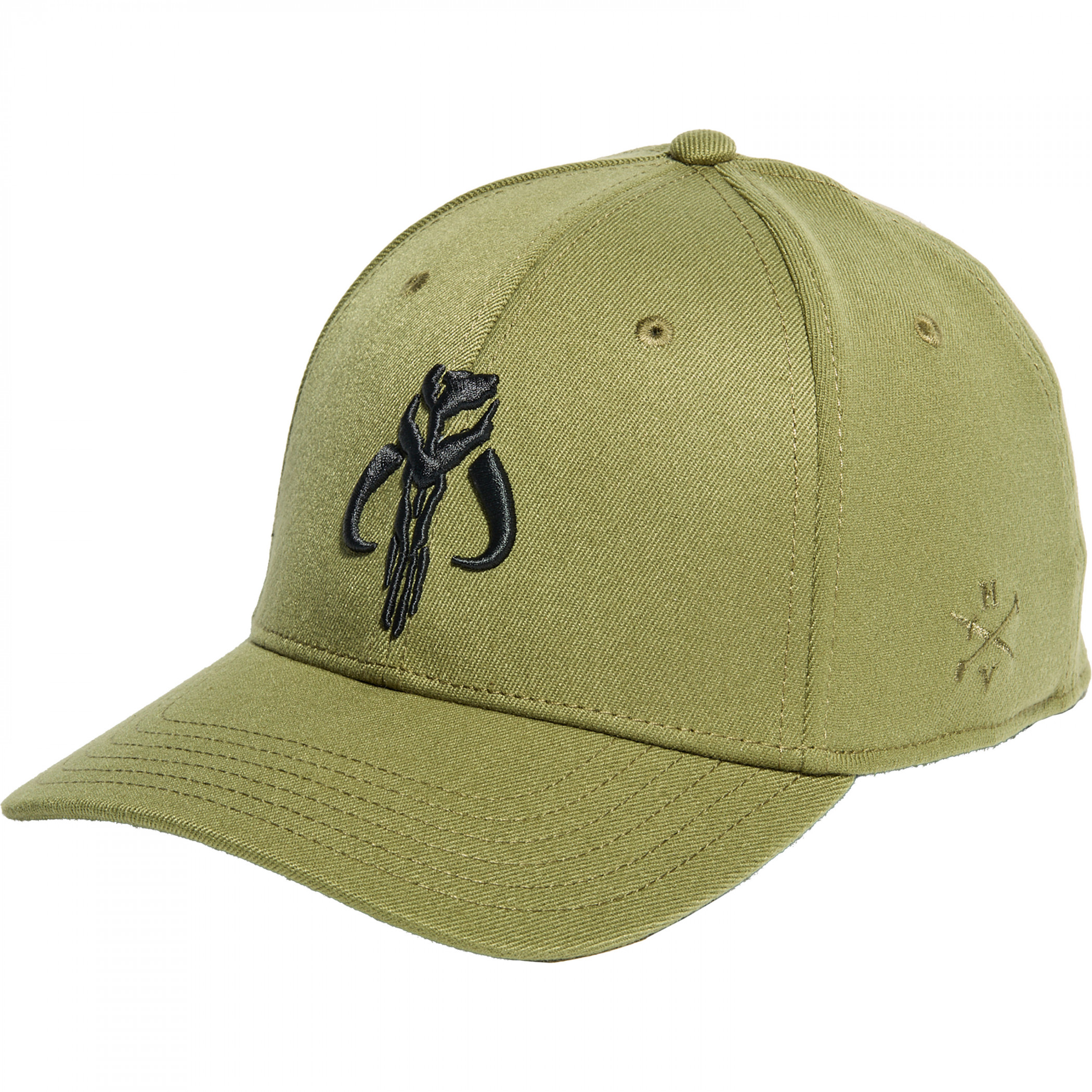 Star Wars The Mandalorian Bounty Hunter Logo Green Flex Fit Hat, Green