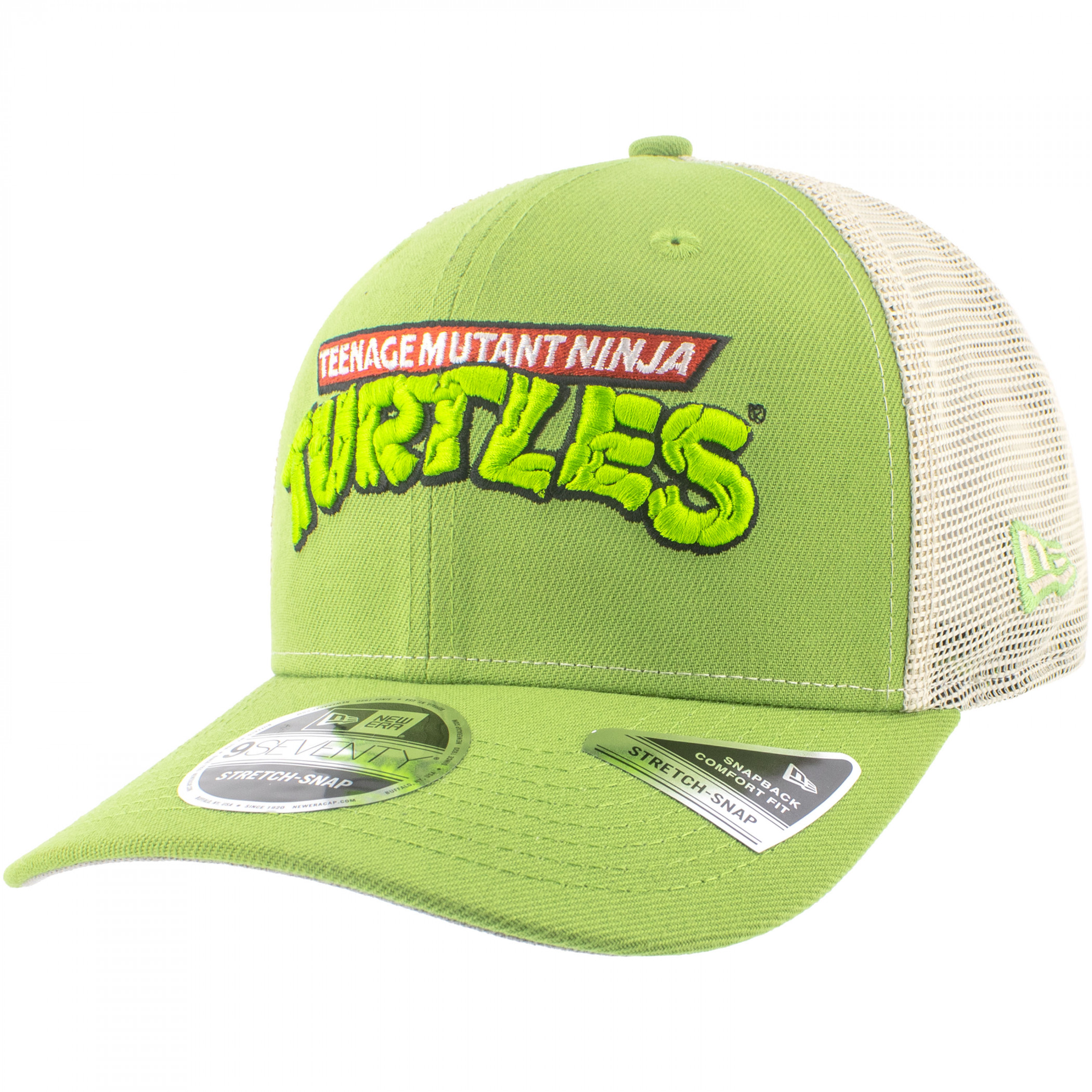 Teenage Mutant Ninja Turtles Logo New Era 9Seventy Adjustable Snapback Hat, Green