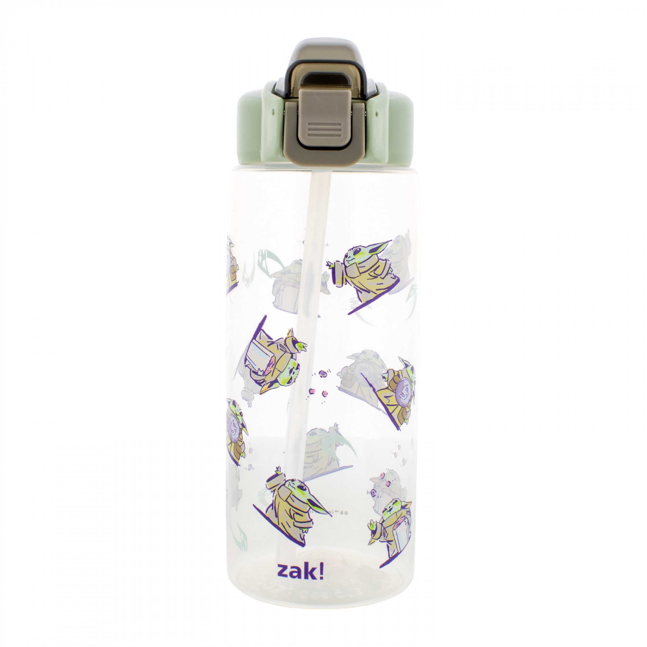 Star Wars The Mandalorian and Grogu 25oz Plastic Water Bottle, Green