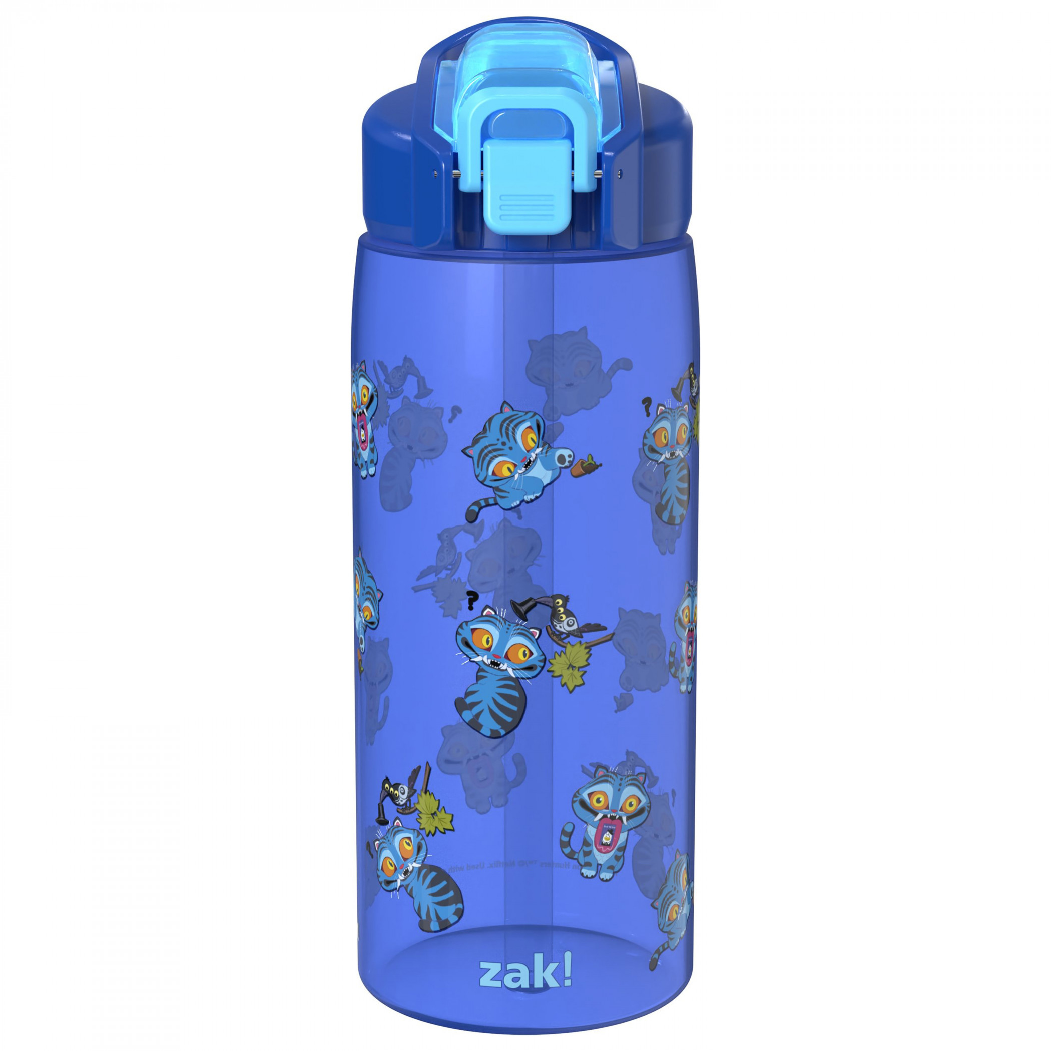 K-Pop Demon Hunters Derpy and Sussie 25oz Plastic Water Bottle, Blue