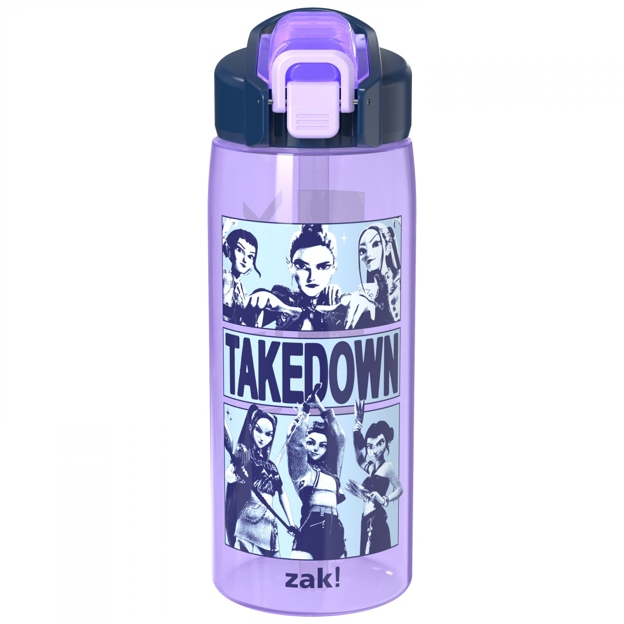 K-Pop Demon Hunters Takedown 25oz Plastic Water Bottle, Purple