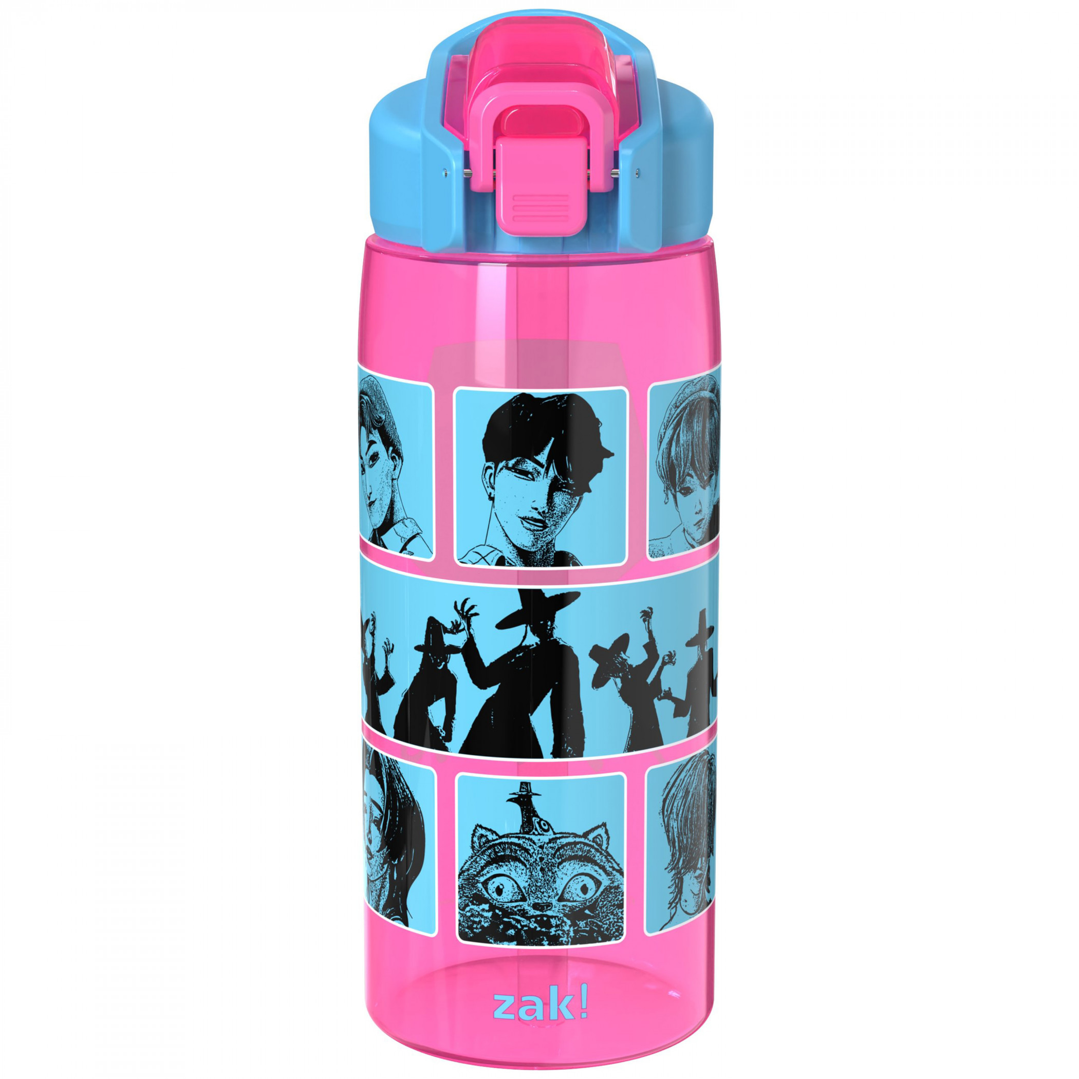 K-Pop Demon Hunters The Saja Boys 25oz Plastic Water Bottle, Pink