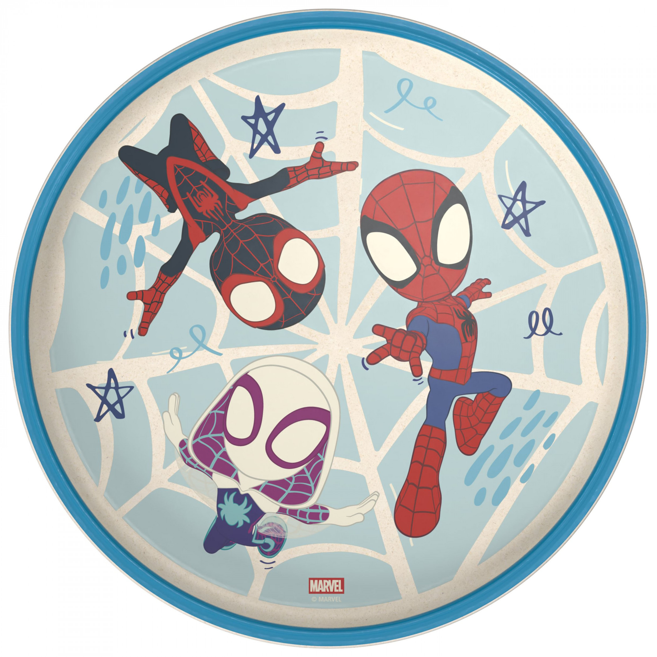 Spidey and His Amazing Friends Dinner Plate, Blue