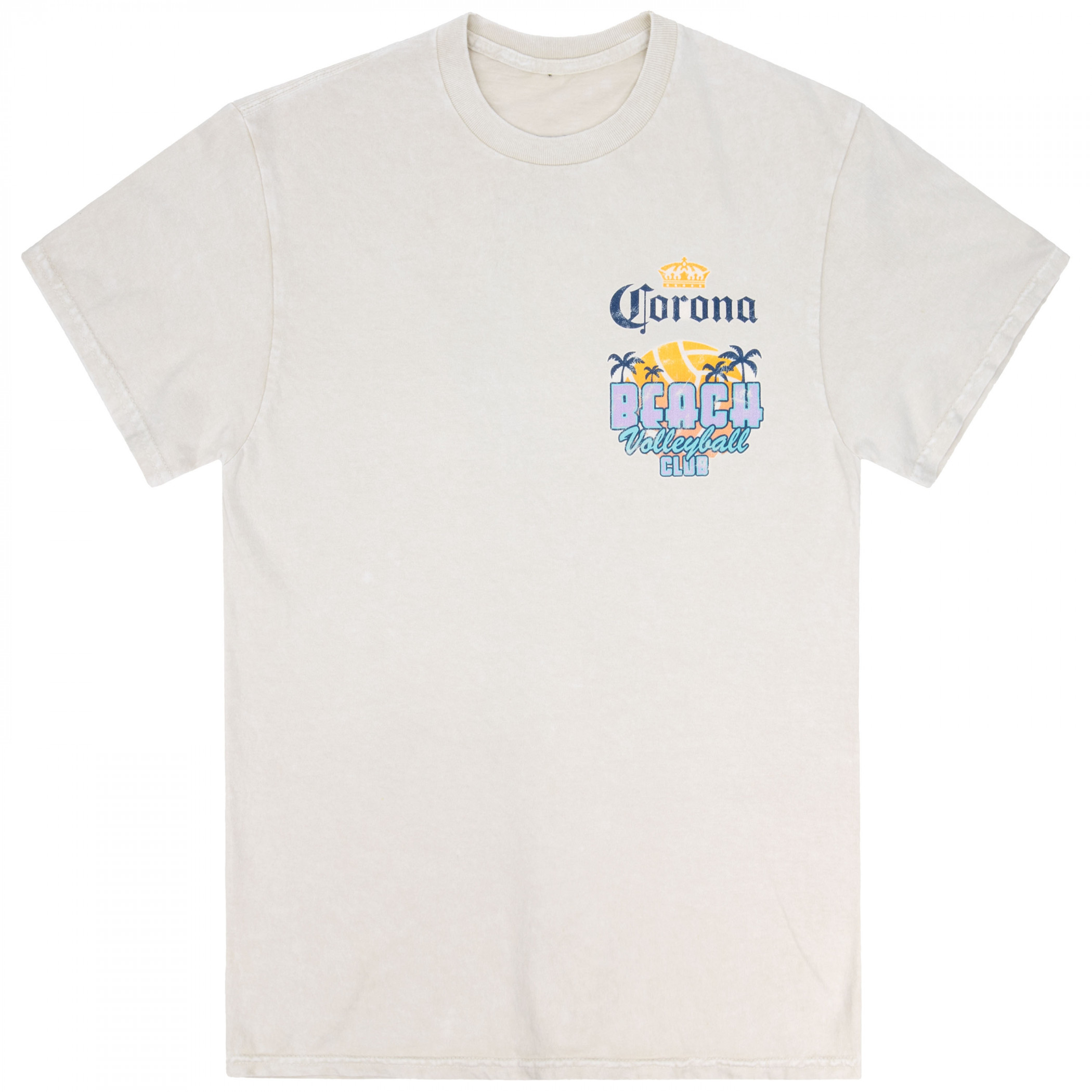 Corona Beach Volleyball Club Front Back Print T-Shirt