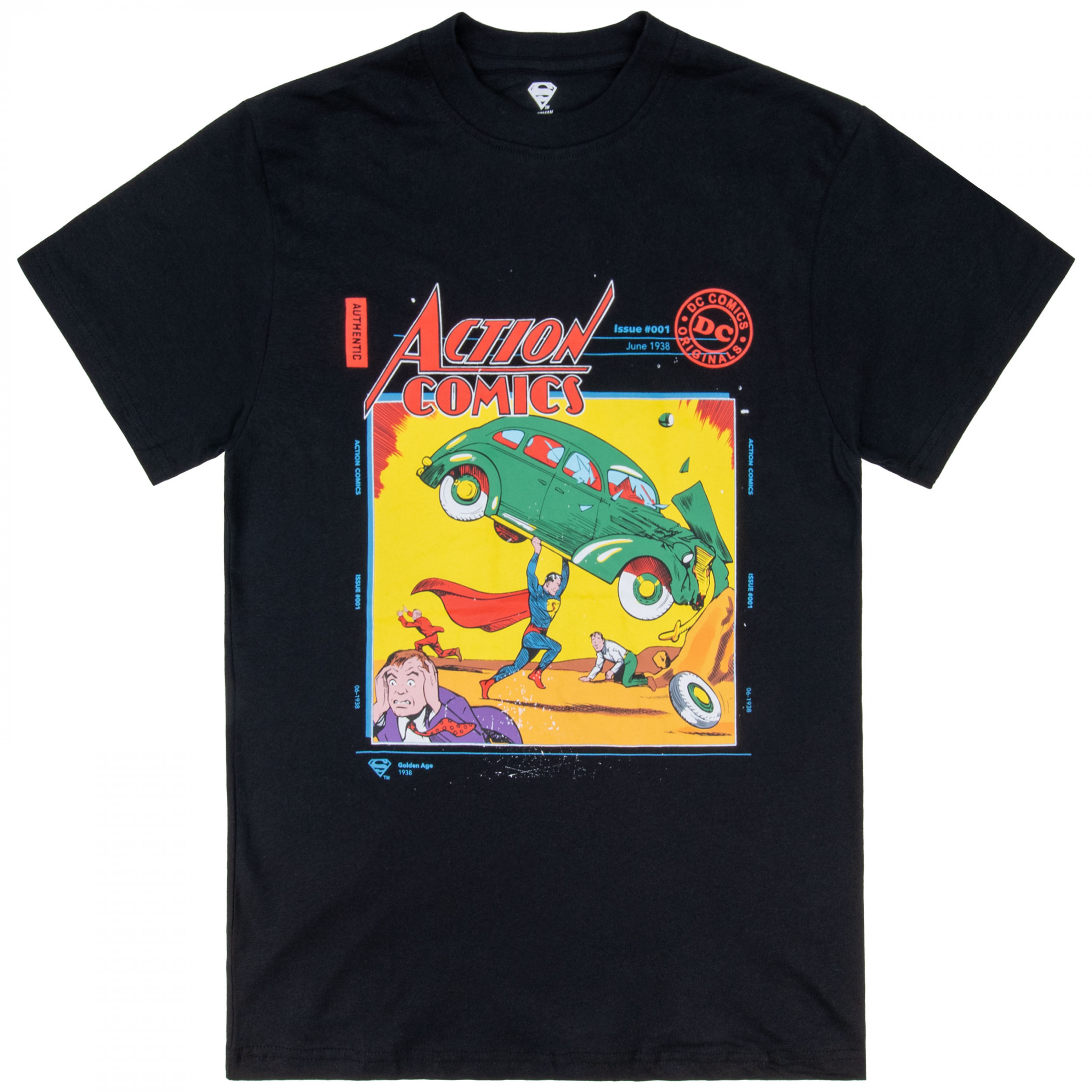 Superman Issue: #001 Cover T-Shirt, Black