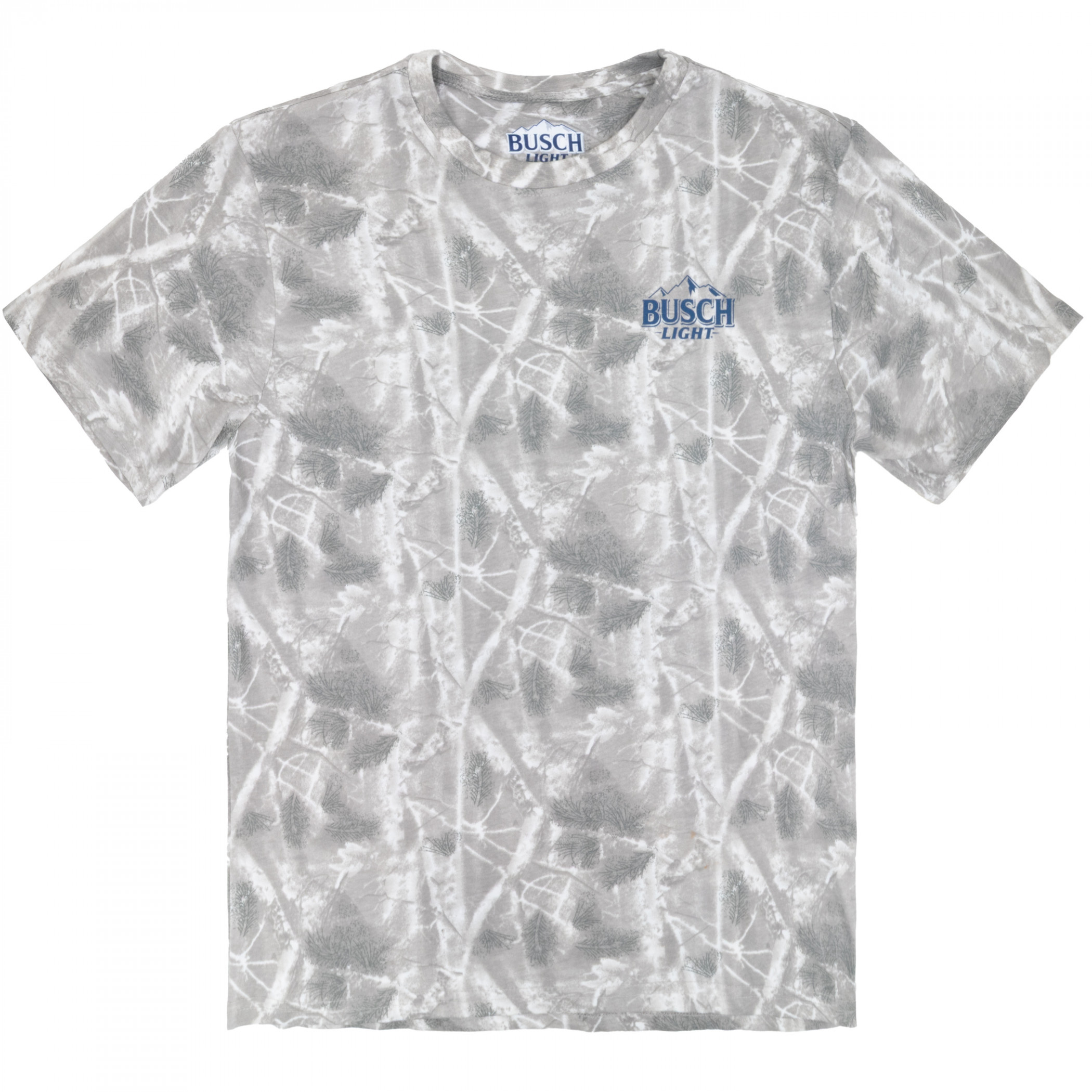 Busch Light American Rodeo Camo Front and Back Print T-Shirt