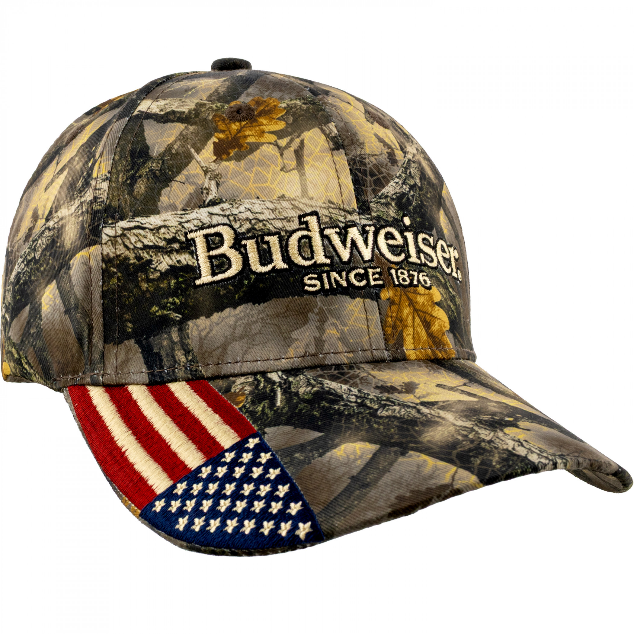 Budweiser and The American Flag Camo Adjustable Hat