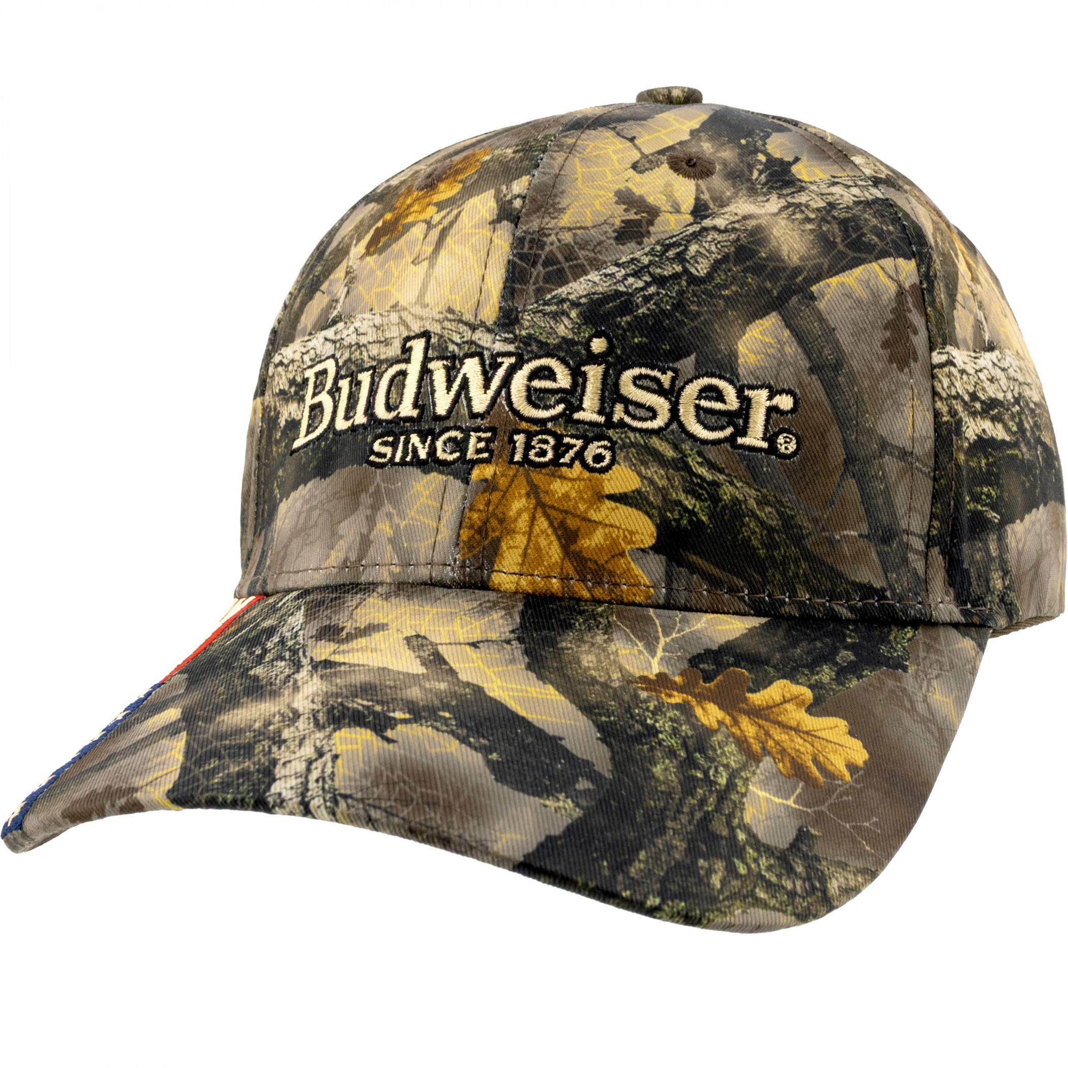 Budweiser and The American Flag Camo Adjustable Hat