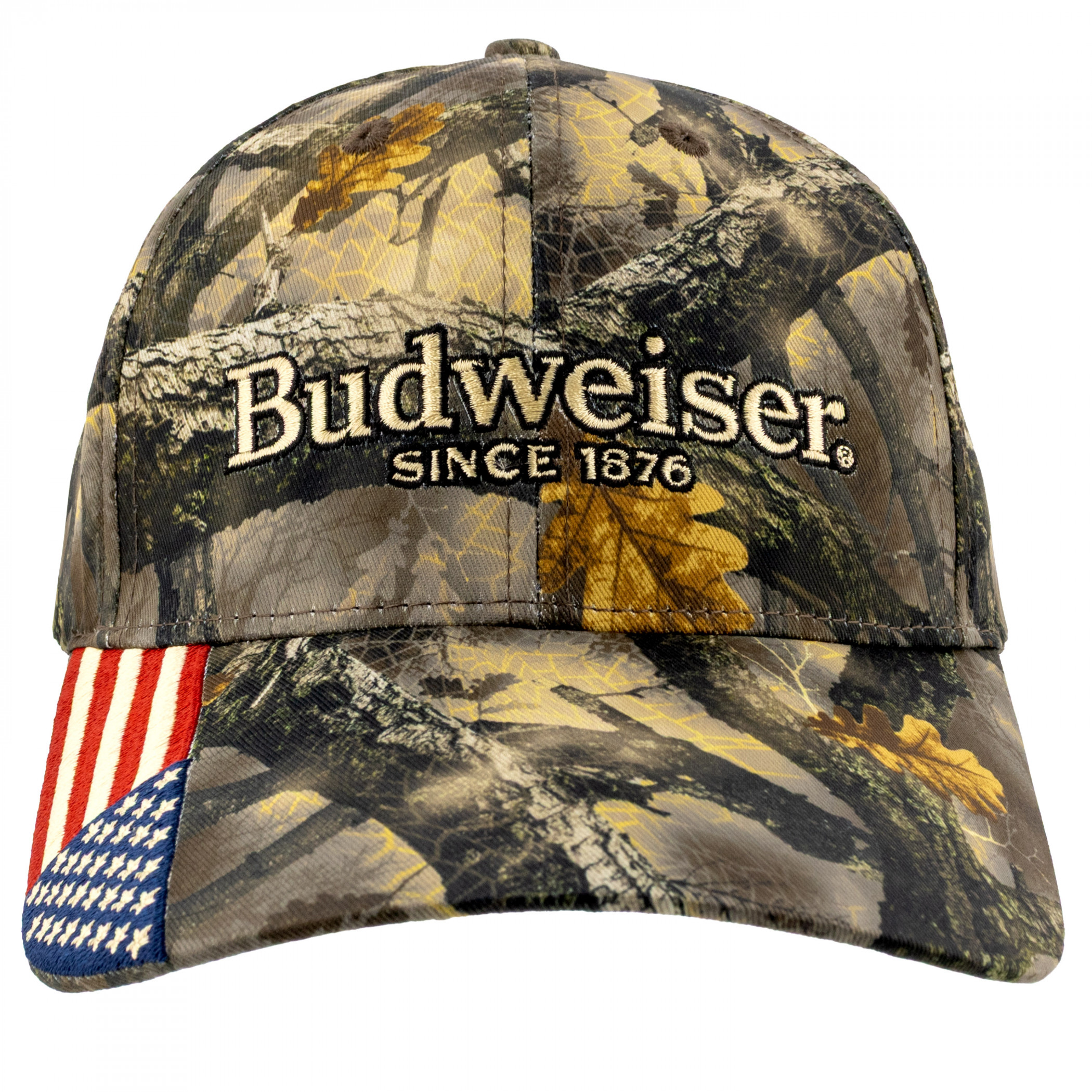 Budweiser and The American Flag Camo Adjustable Hat