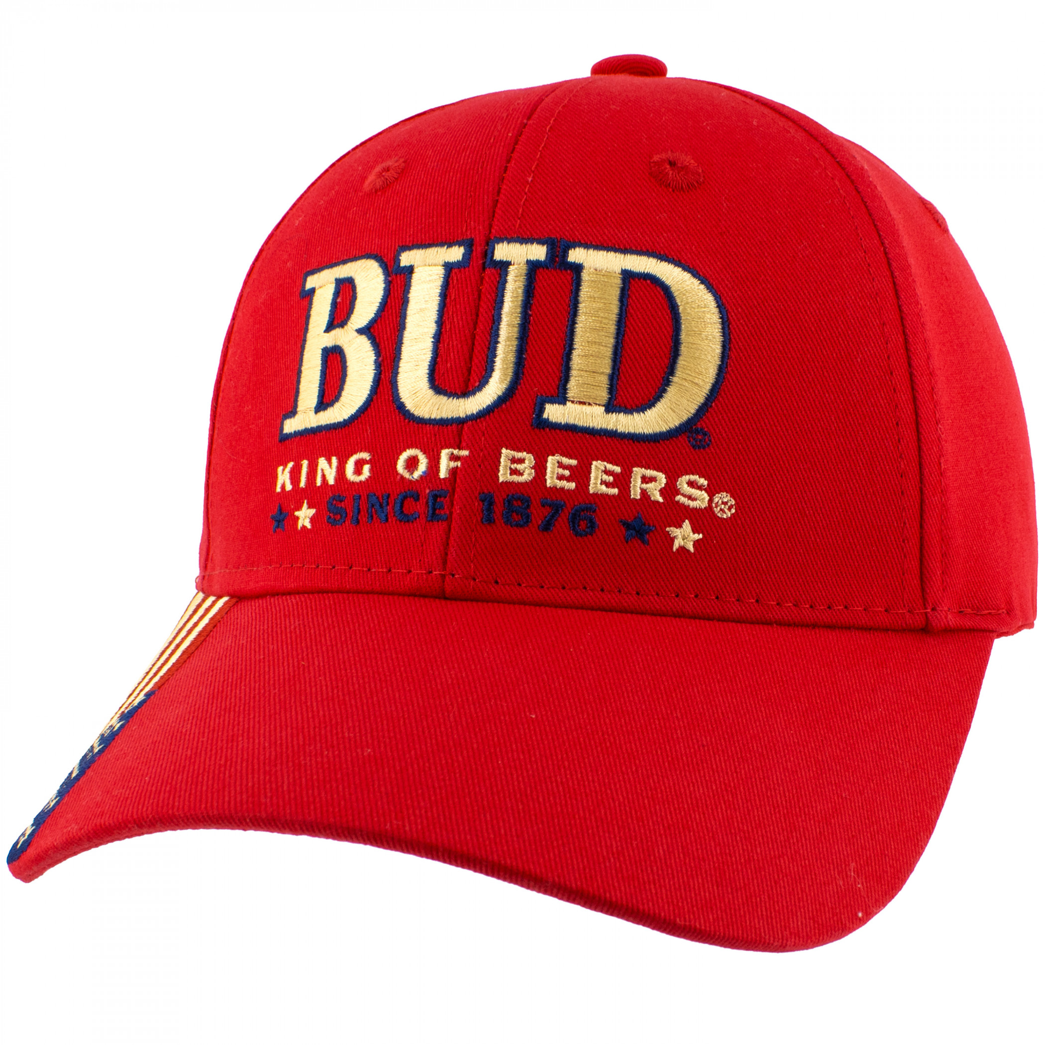 Budweiser Bud and The American Flag Red Colorway Adjustable Hat