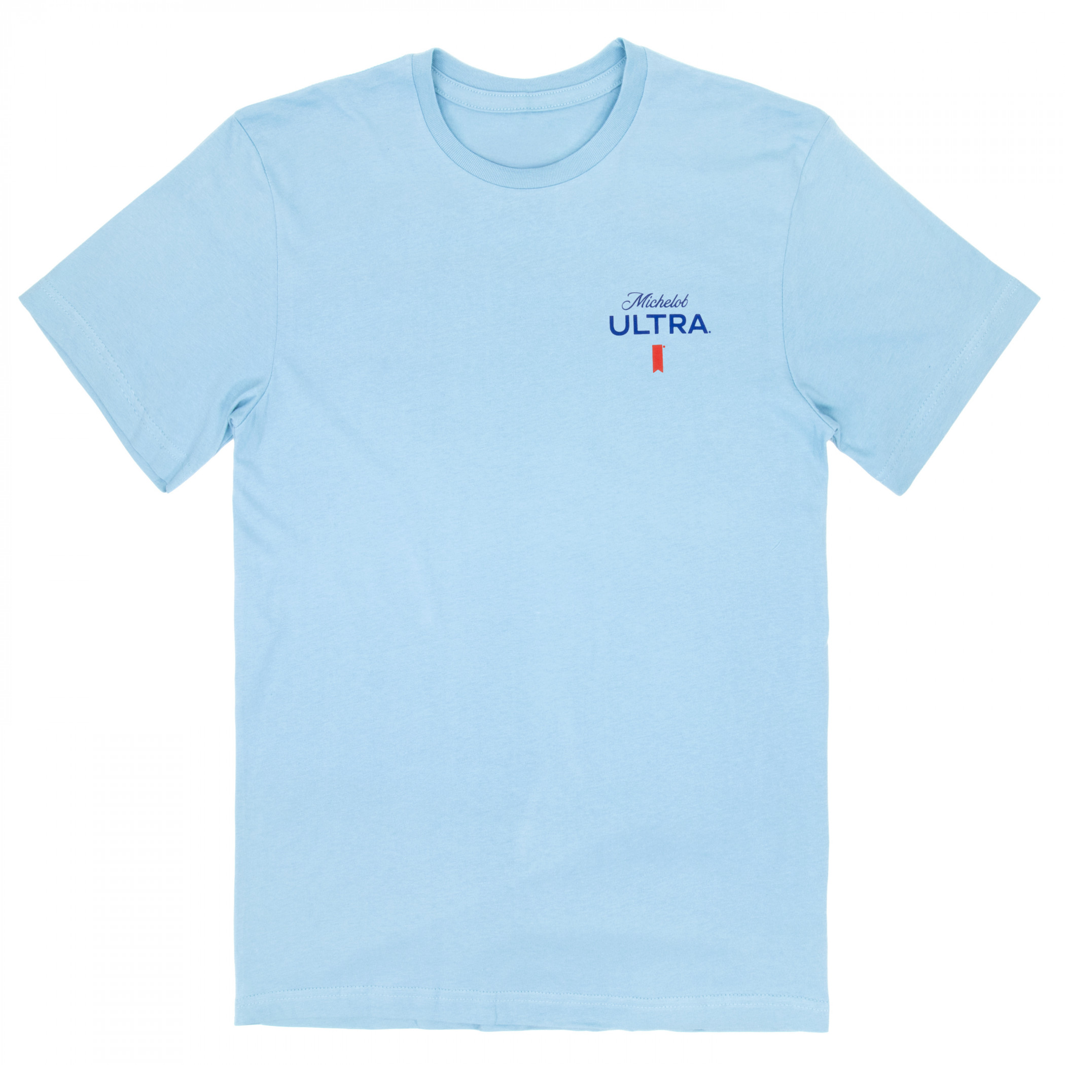 Michelob Ultra Green Fields Golfing Blue Colorway Front & Back T-Shirt