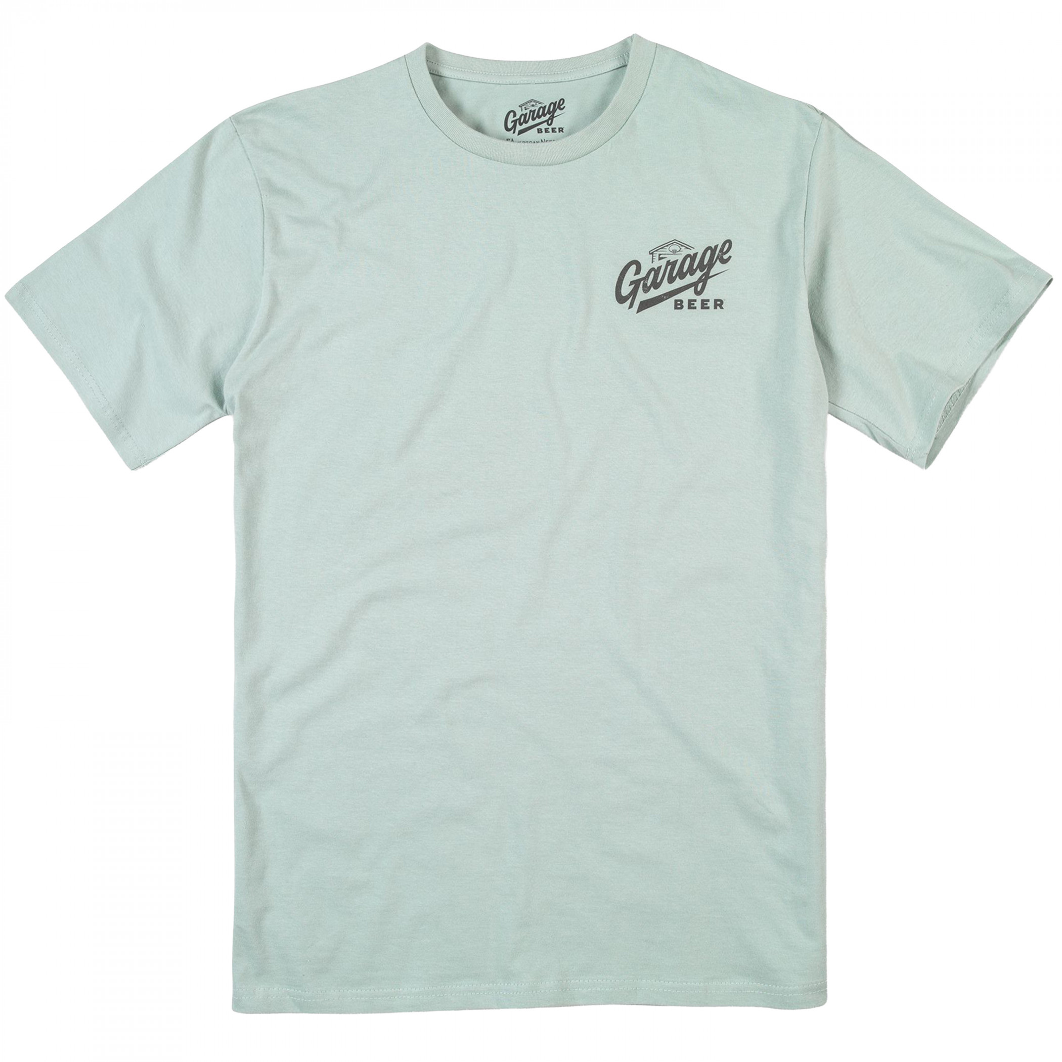 Garage Beer - Summer Beer Seafoam Front and Back Print Premium T-Shirt