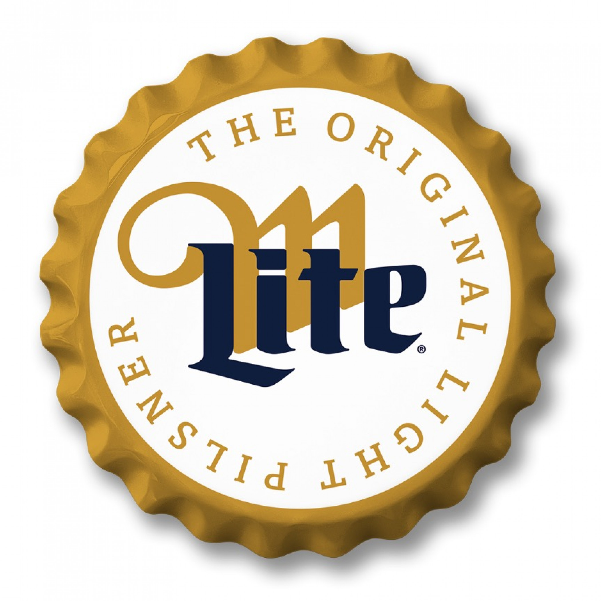 Miller Lite The Original Light Pilsner 18' Bottle Cap Tin Sign