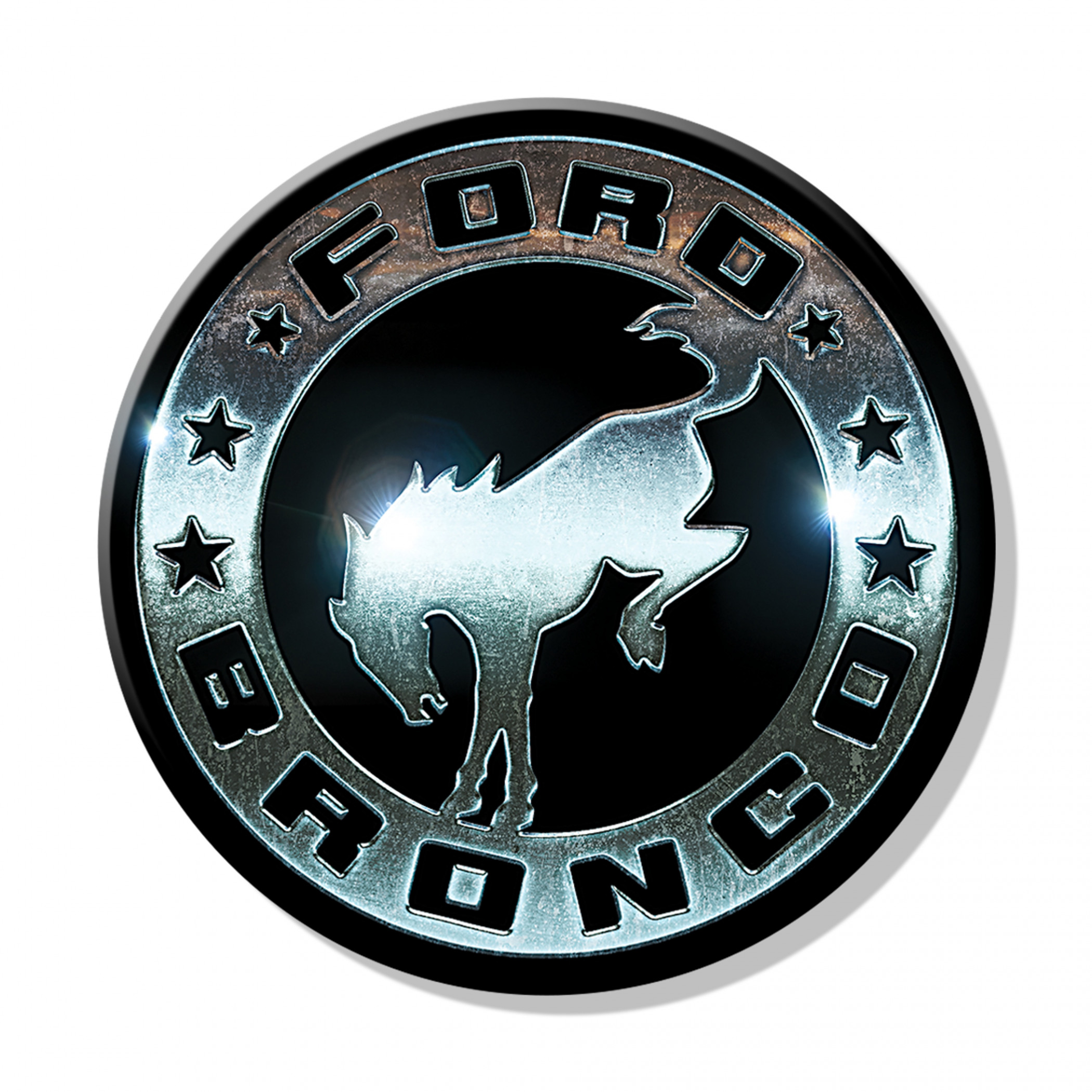 Ford Bronco Badge Round 3' Magnet
