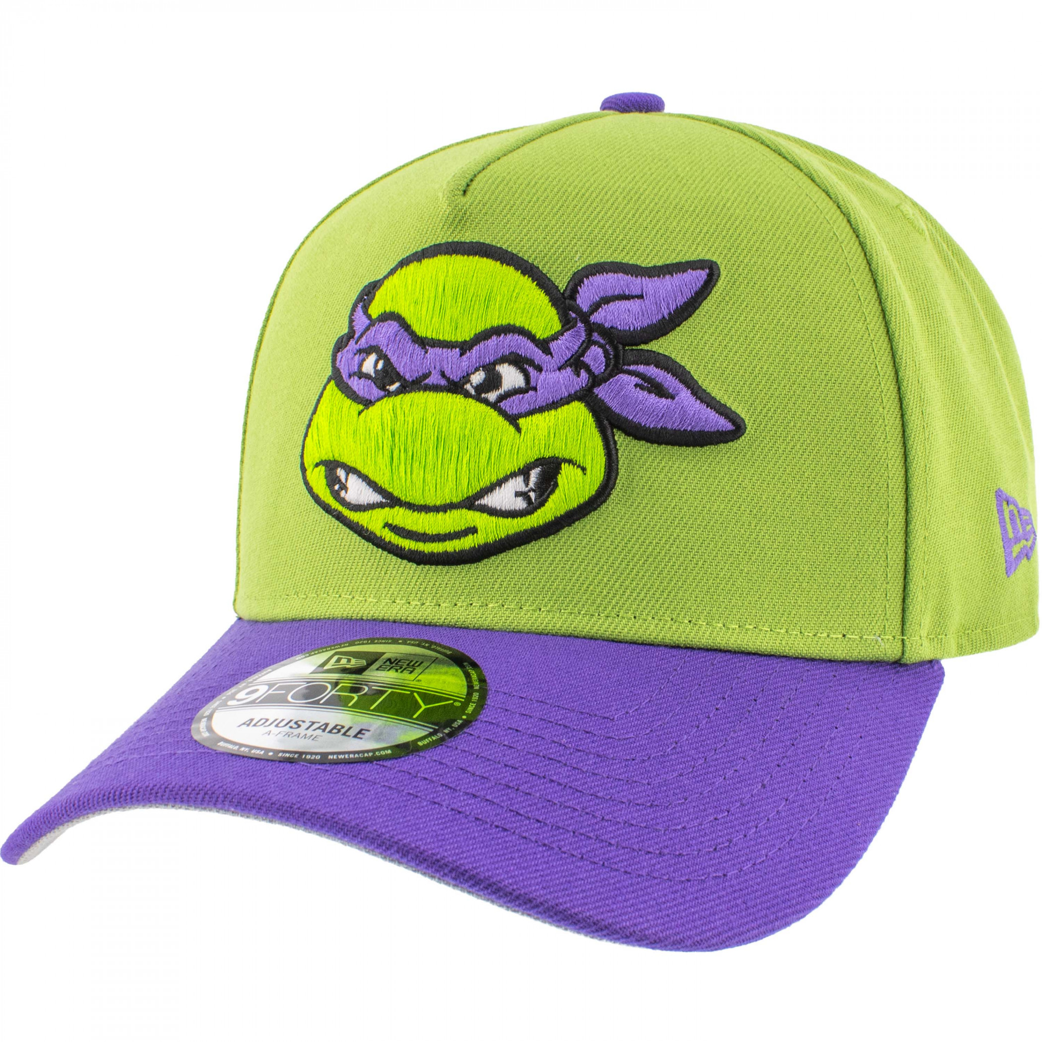 Teenage Mutant Ninja Turtles Donatello New Era A-Frame 9Forty Adjustable Hat, Multi-Color