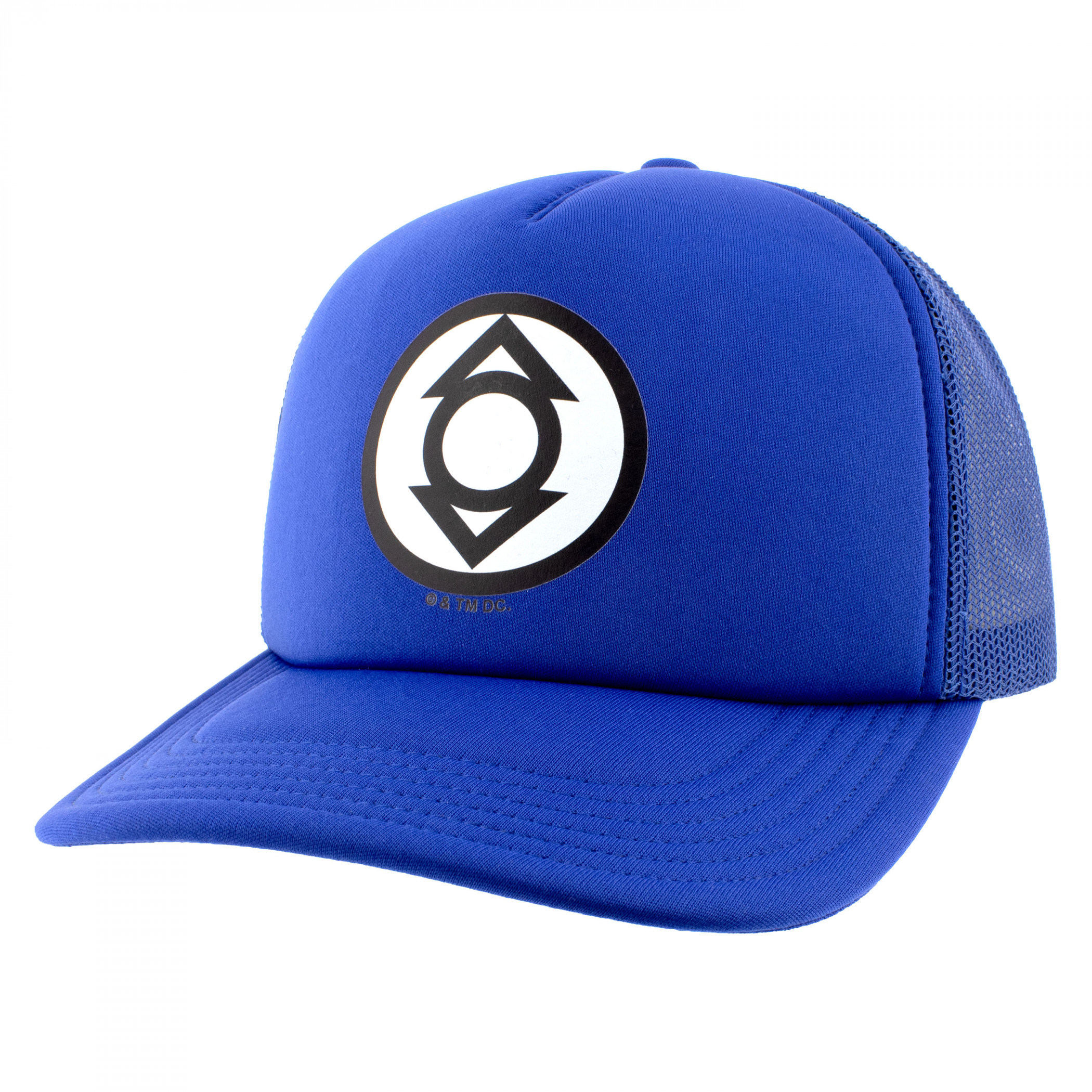 Indigo Lantern Logo Trucker Hat, Blue