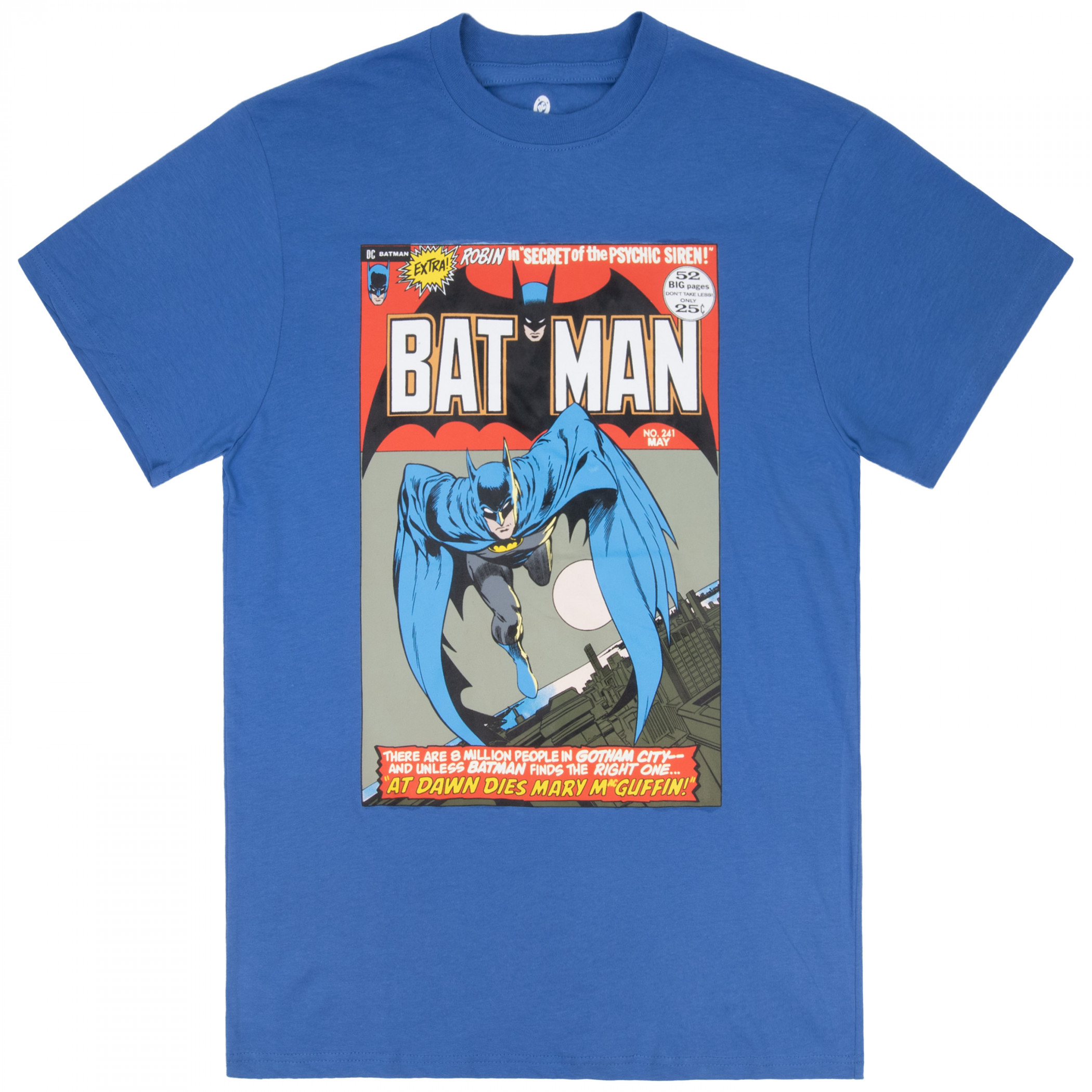 Batman Comic Book Cover No. 241 T-Shirt, Blue