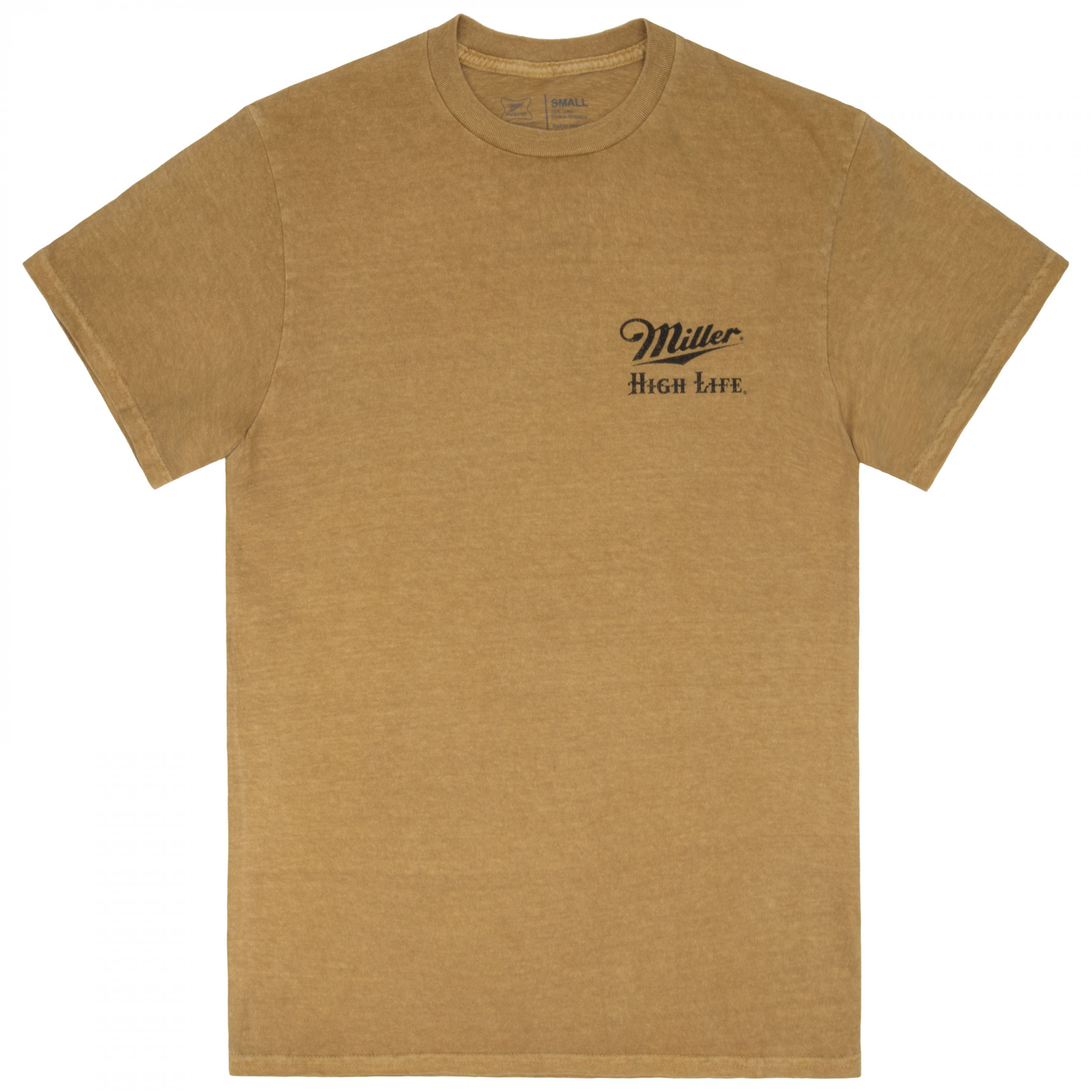 Miller High Life Gold Cans Vintage Ad Front & Back Print Premium T-Shirt