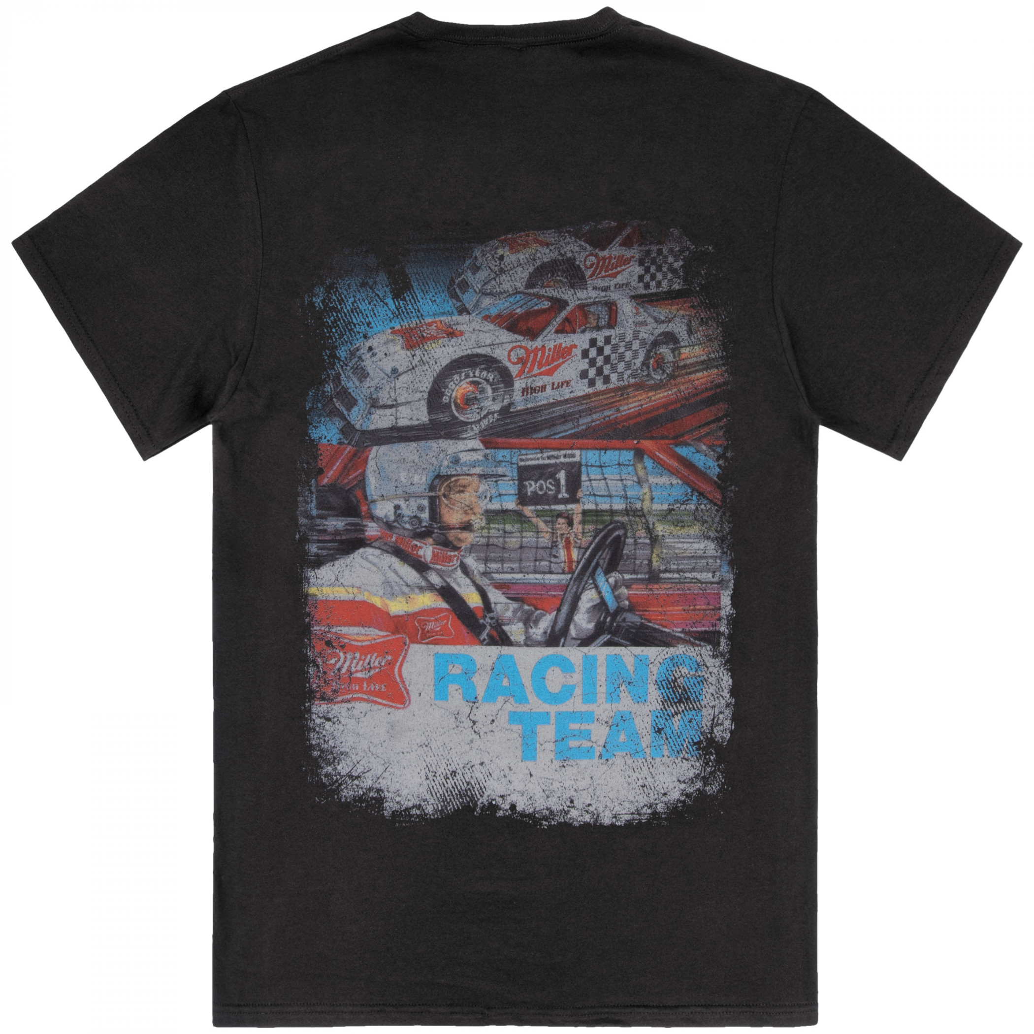 Miller High Life Racing Team Front & Back Print Premium T-Shirt