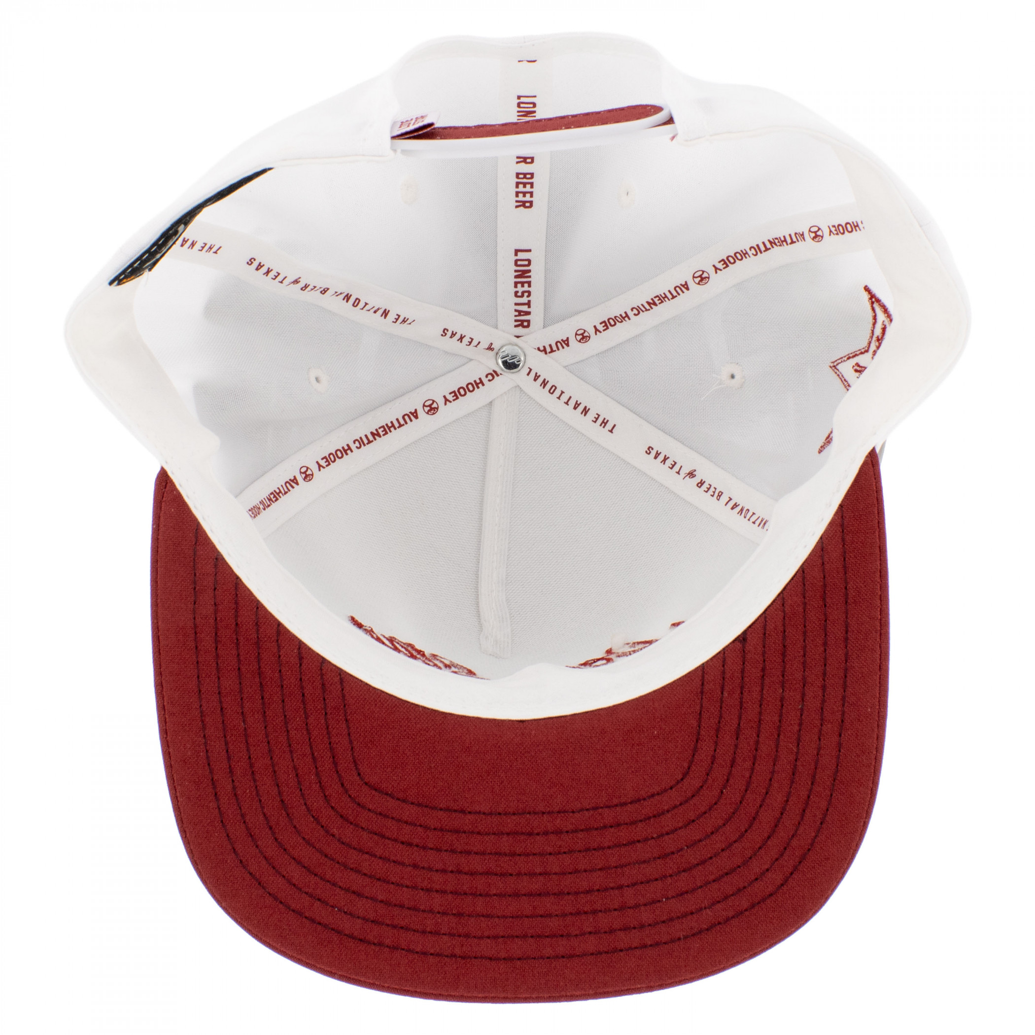 Lone Star Beer Red and White Embroidered Logo Adjustable Hat