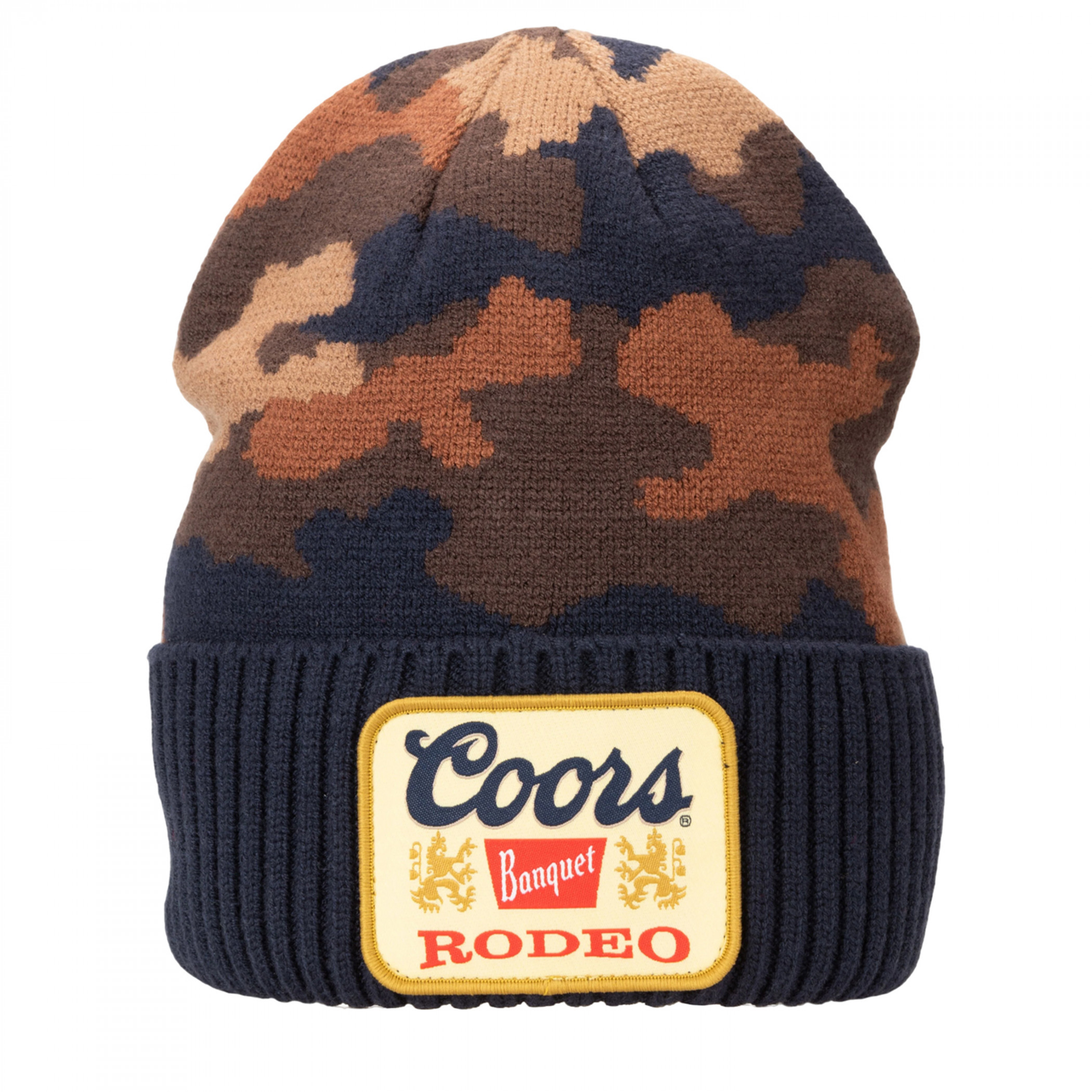 Coors Banquet Rodeo Camo Jacquard Knit Cuffed Beanie - image 2