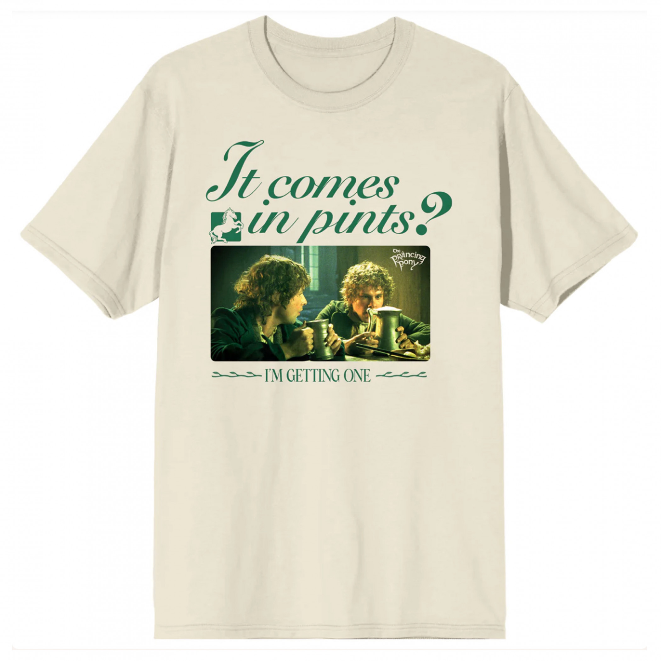 Lord of the Rings It Comes in Pints T-Shirt, Beige