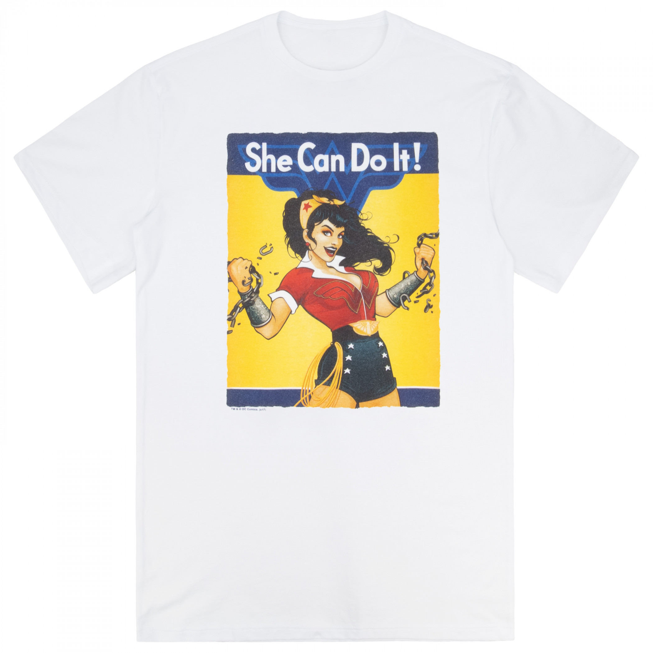 Wonder Woman She Can Do It! Women's T-Shirt, White