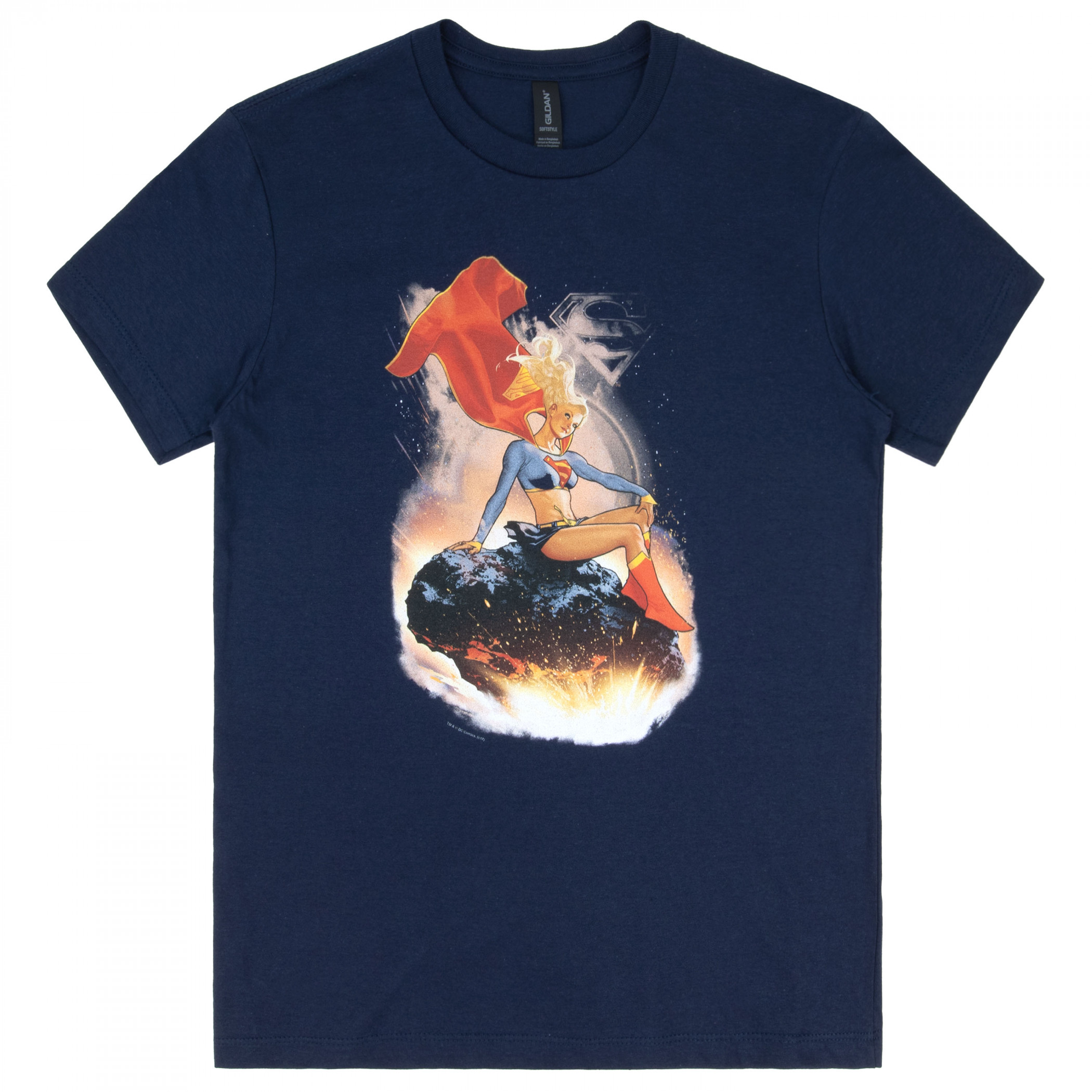 Supergirl and the Legion of Super Heroes Women's T-Shirt, Blue