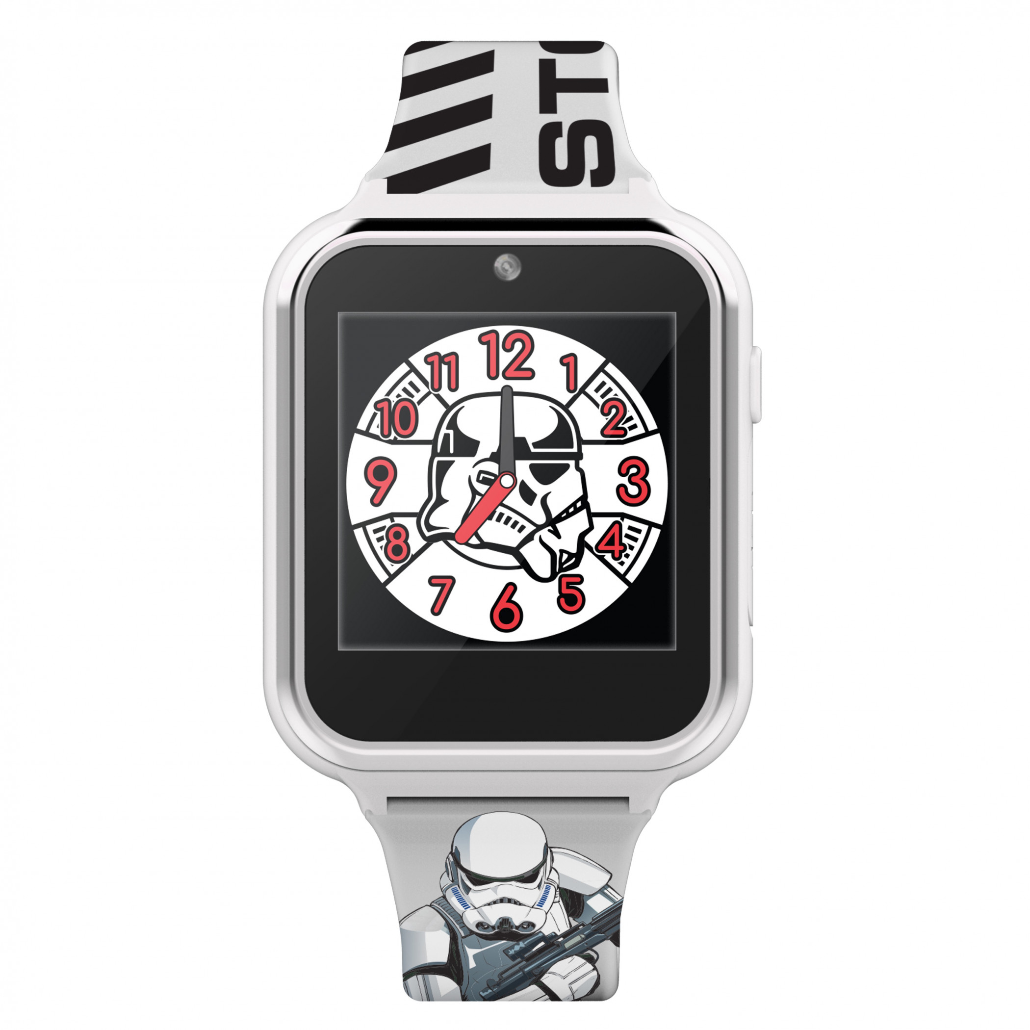 Star Wars Interactive Kids Smart Watch with Stormtrooper Band, White